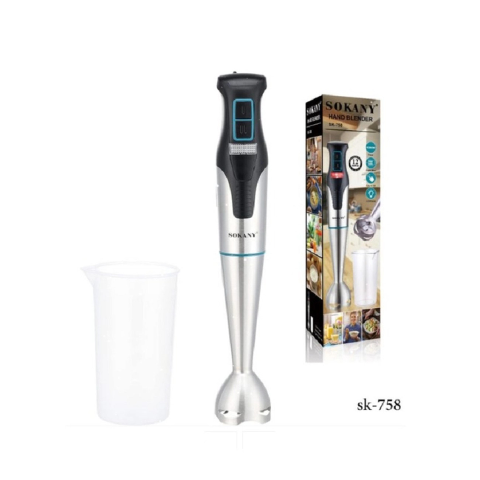 Blender Sokany SK7-758, gümüşü — 1