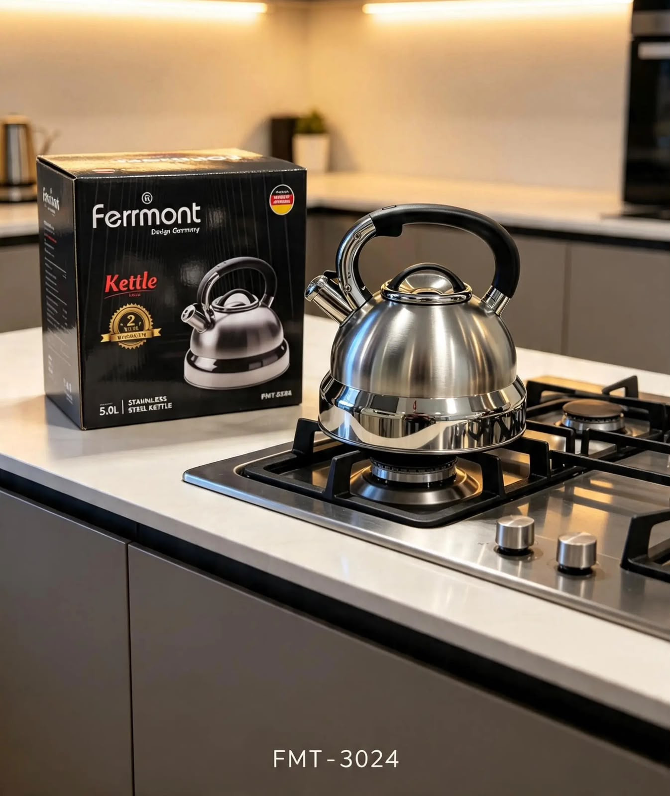 Çaydan Ferrmont SU-LI0299 FMT3024, 5000 ml, paslanmayan polad, gümüşü — 1