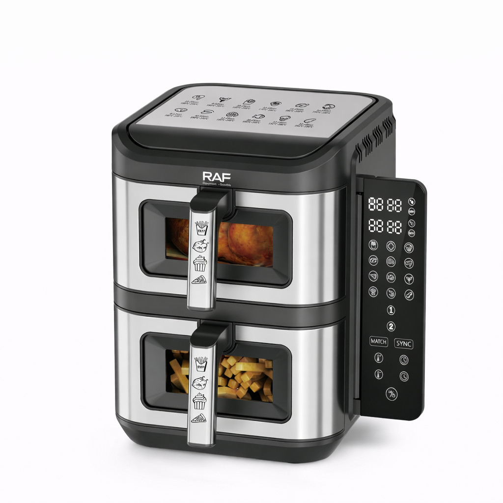 Aerofritür 2800 W qara-gümüşü. — 1