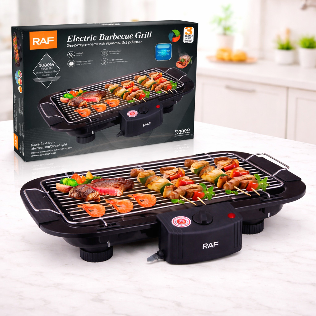 Elektrik manqal RAF R.5301 BLACK 2000W — 1