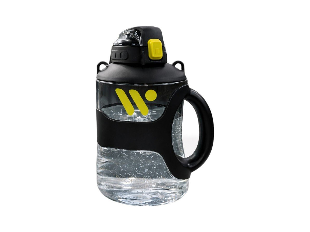 İdman üçün su butulkası 99355416, qara, 2.2 l — 1