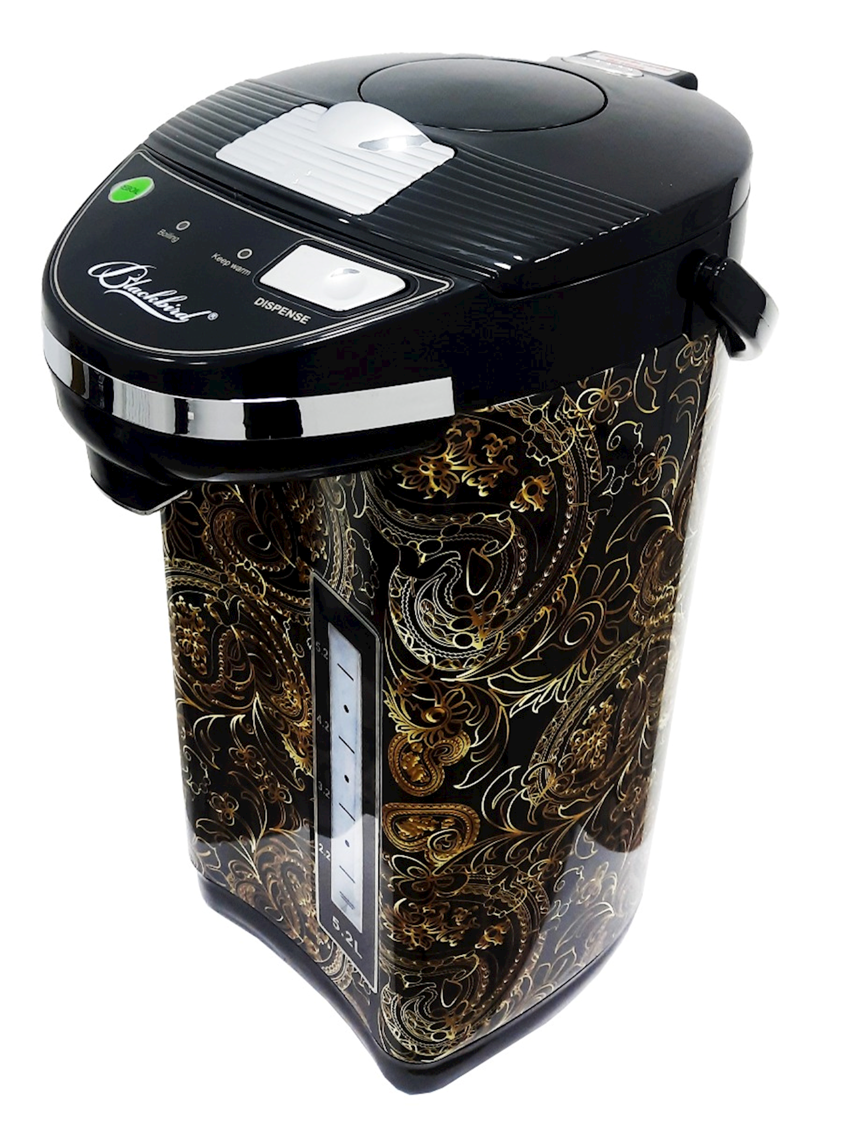 Termopot Blackbird BWK-3688 Qara/Qızılı — 1