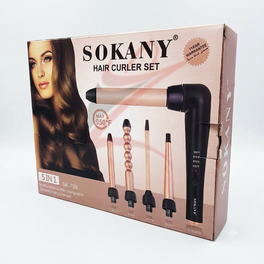 Multistayler Sokany, SK-799, 46 Vt, qara/çəhrayı, 5 taxma — 1