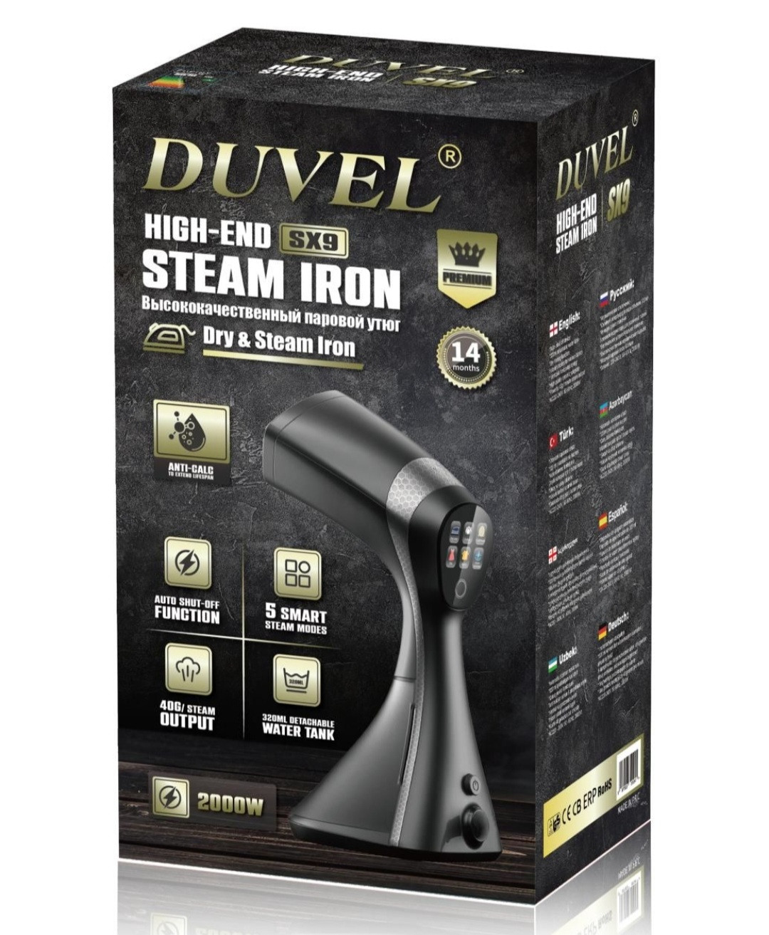 Əl geyim buxarlayıcısı Duvel SX9 2000 Vt Qara — 1