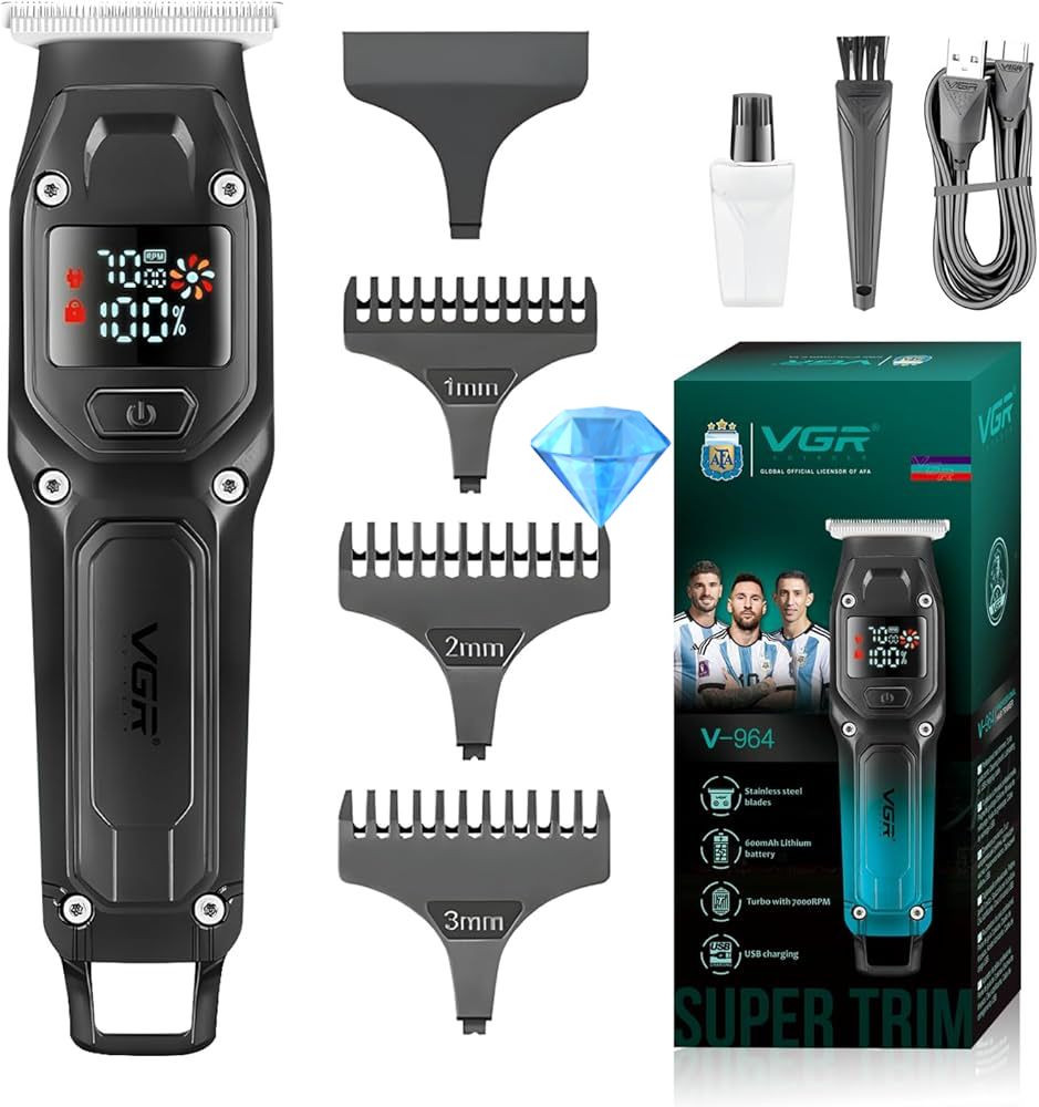 Kişi elektrik ülgücü VGR V-964 torlu 4 başlıqlı qara — 1
