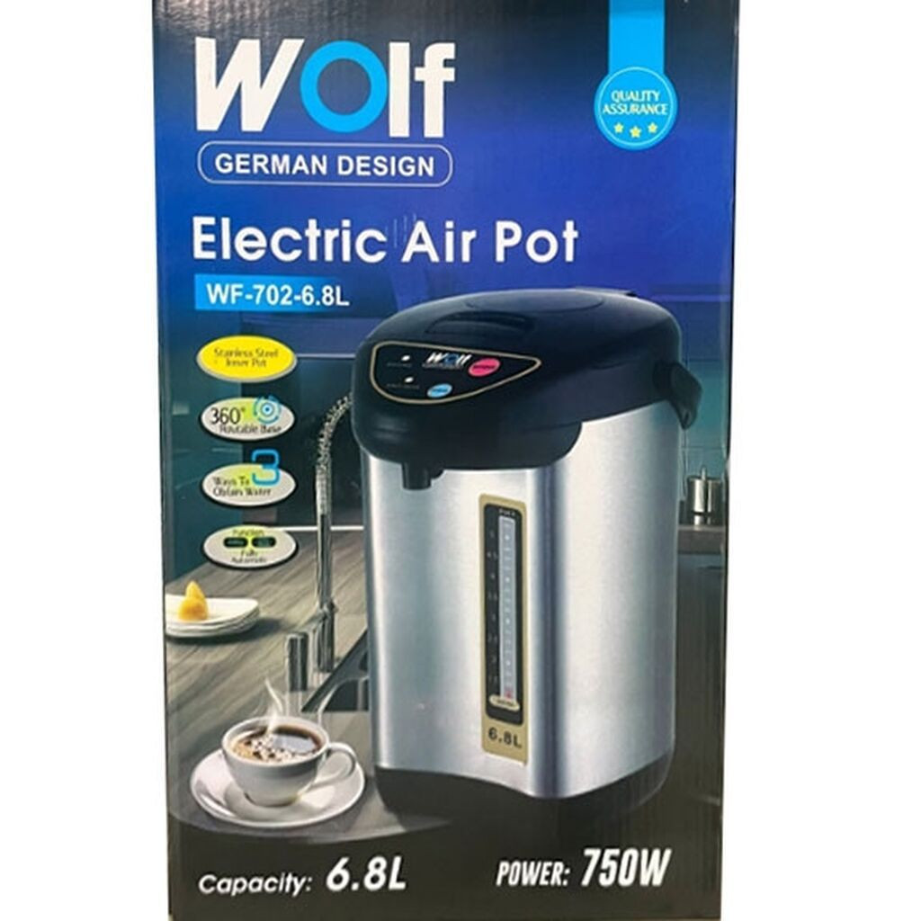 Termopot Wolf WF-702 6.8L Silver — 1