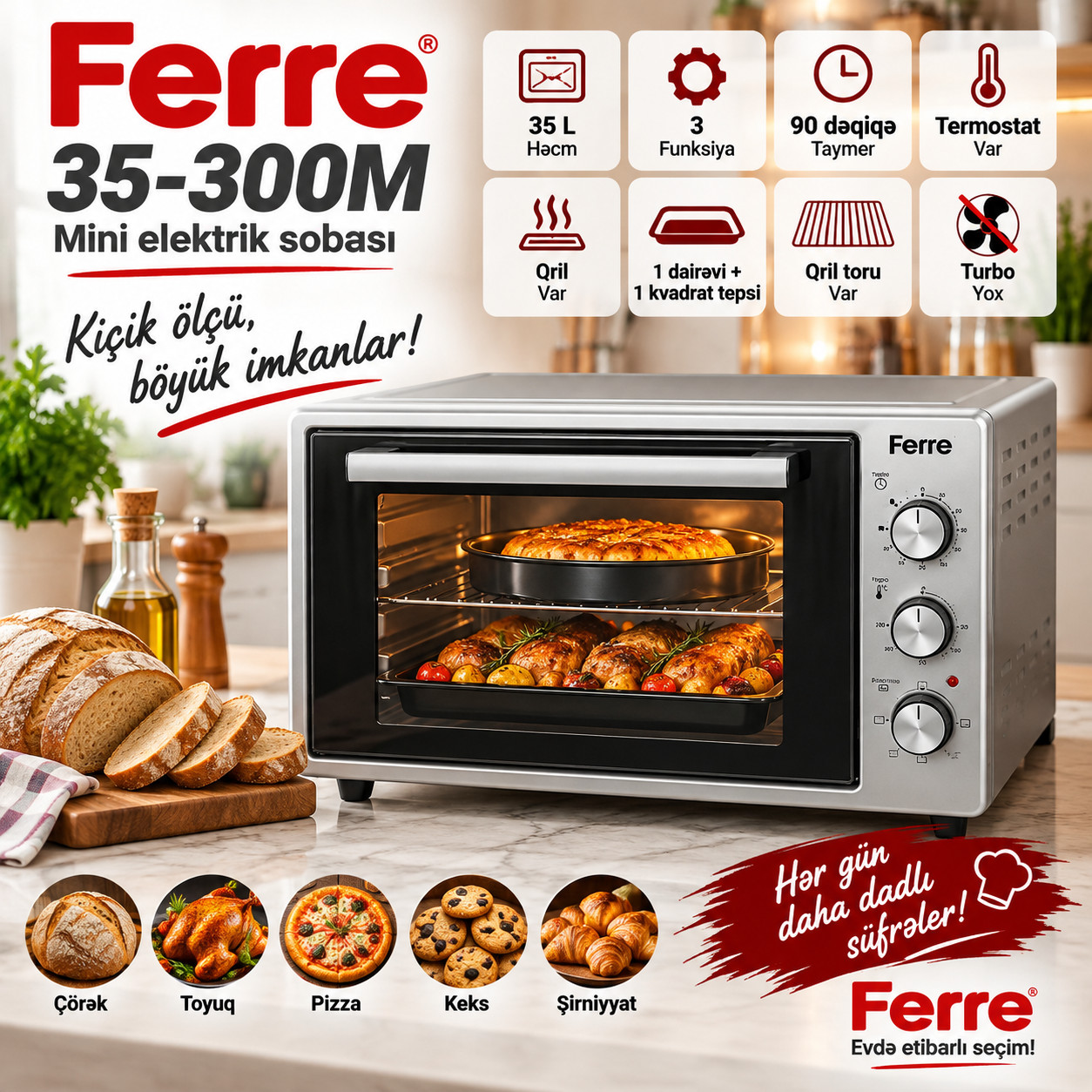 Elektrik soba Ferre 35-300M — 1
