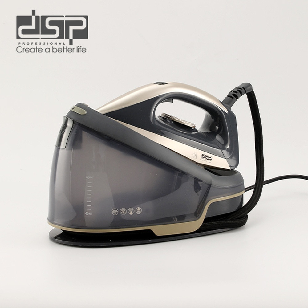 Buxar generatorlu ütü DSP SH_ID_182 KD1380-GOLD keramika 2200 W qızılı-qara — 1