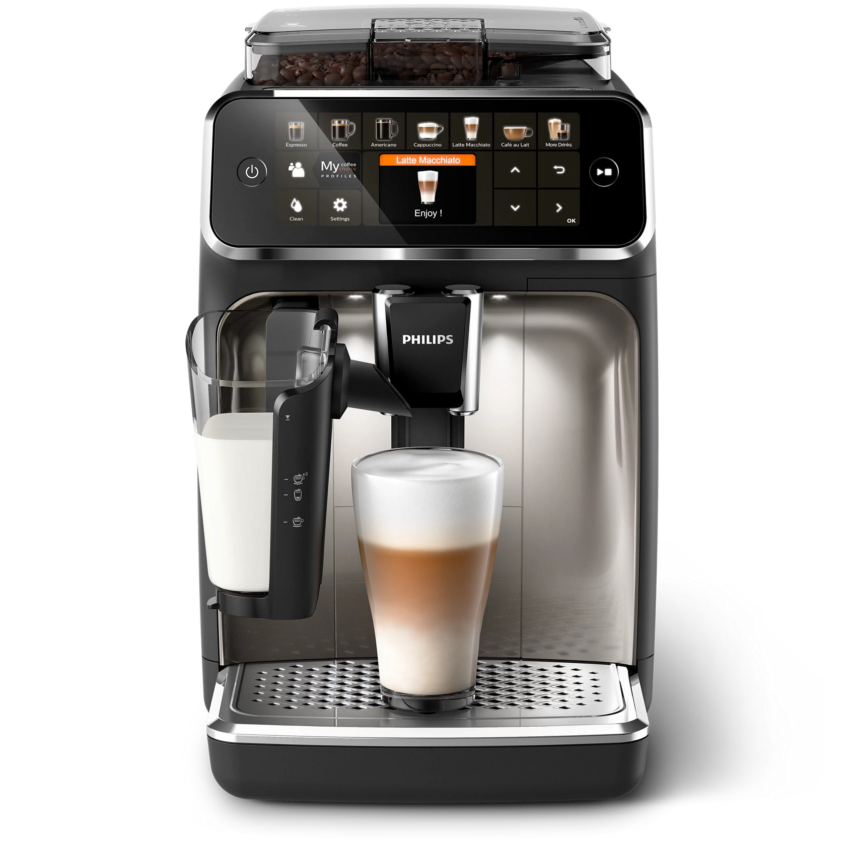Qəhvə maşını Philips LatteGo EP5447/90 Black — 1