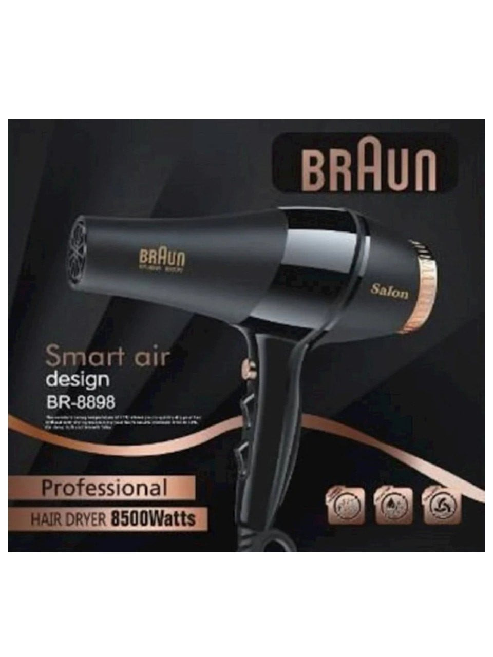 Fen Braun BR-8898 Professional 8500 Vatt - BraunbrEC7 — 1