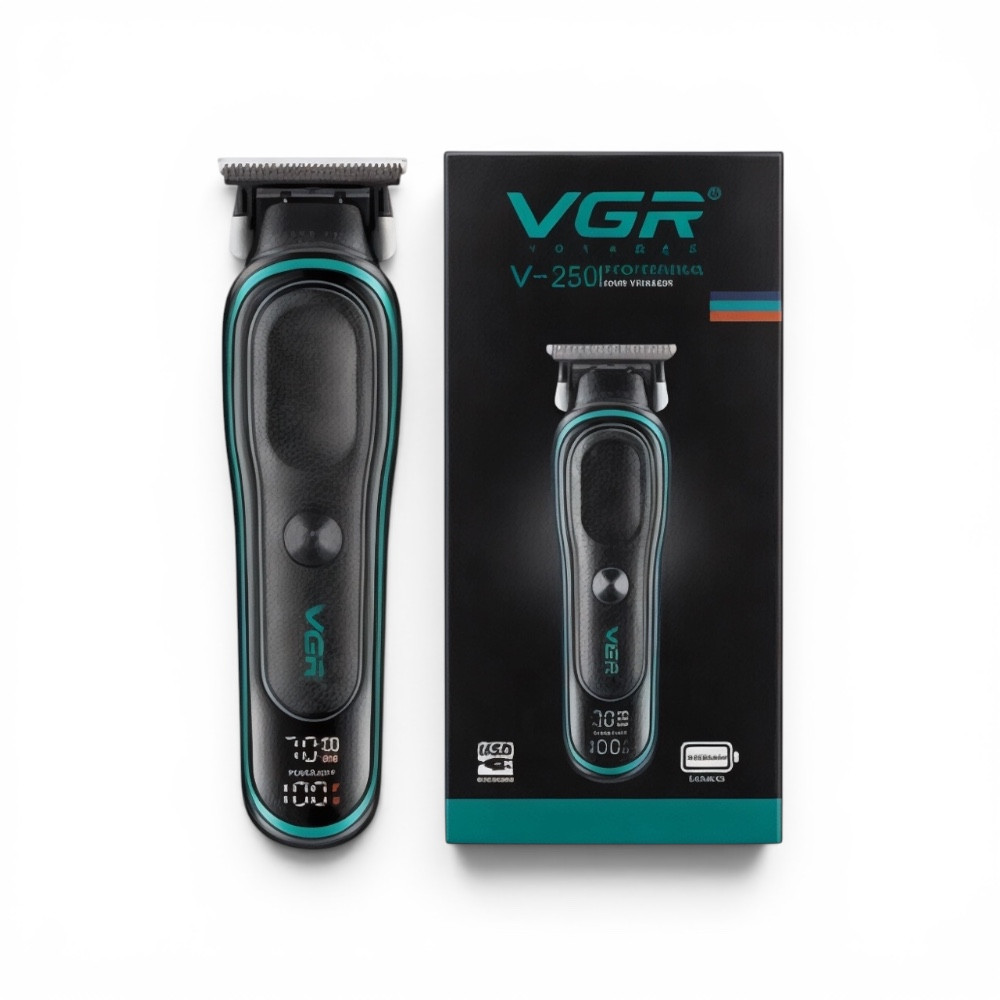Saqqal və bığ kəsimi üçün trimmer VGR V-250, USB-kabel, Qara, 4 taxma — 1