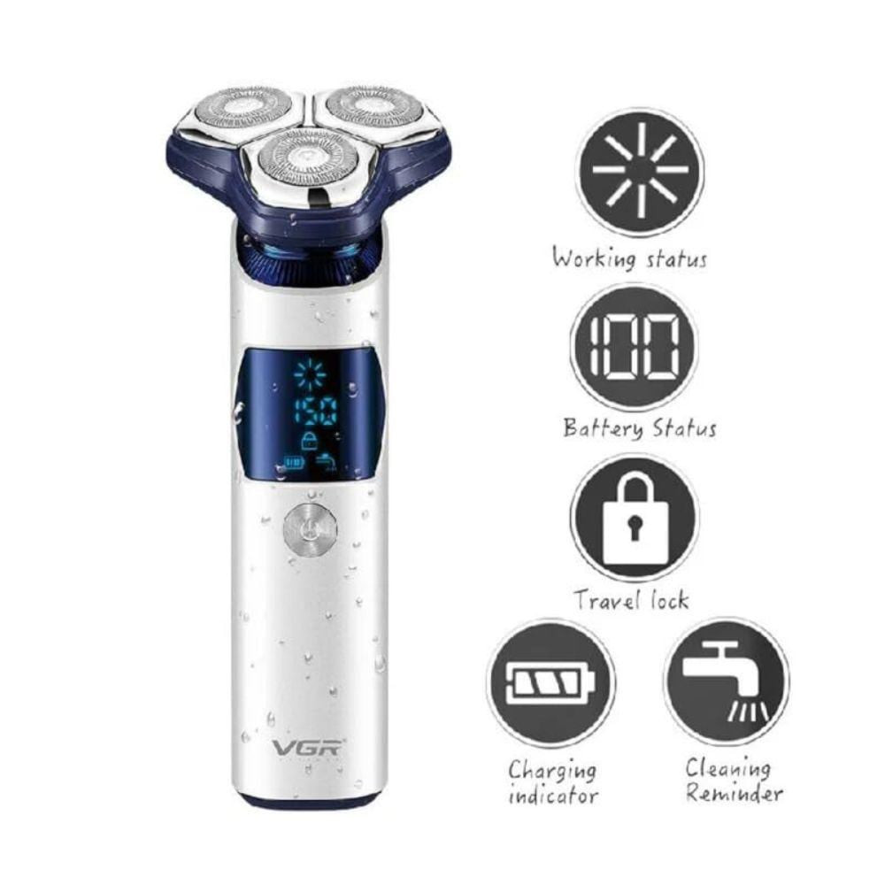 Elektrik ülgüc VGR V-328 3 başlıq IPX7 Ağ — 1