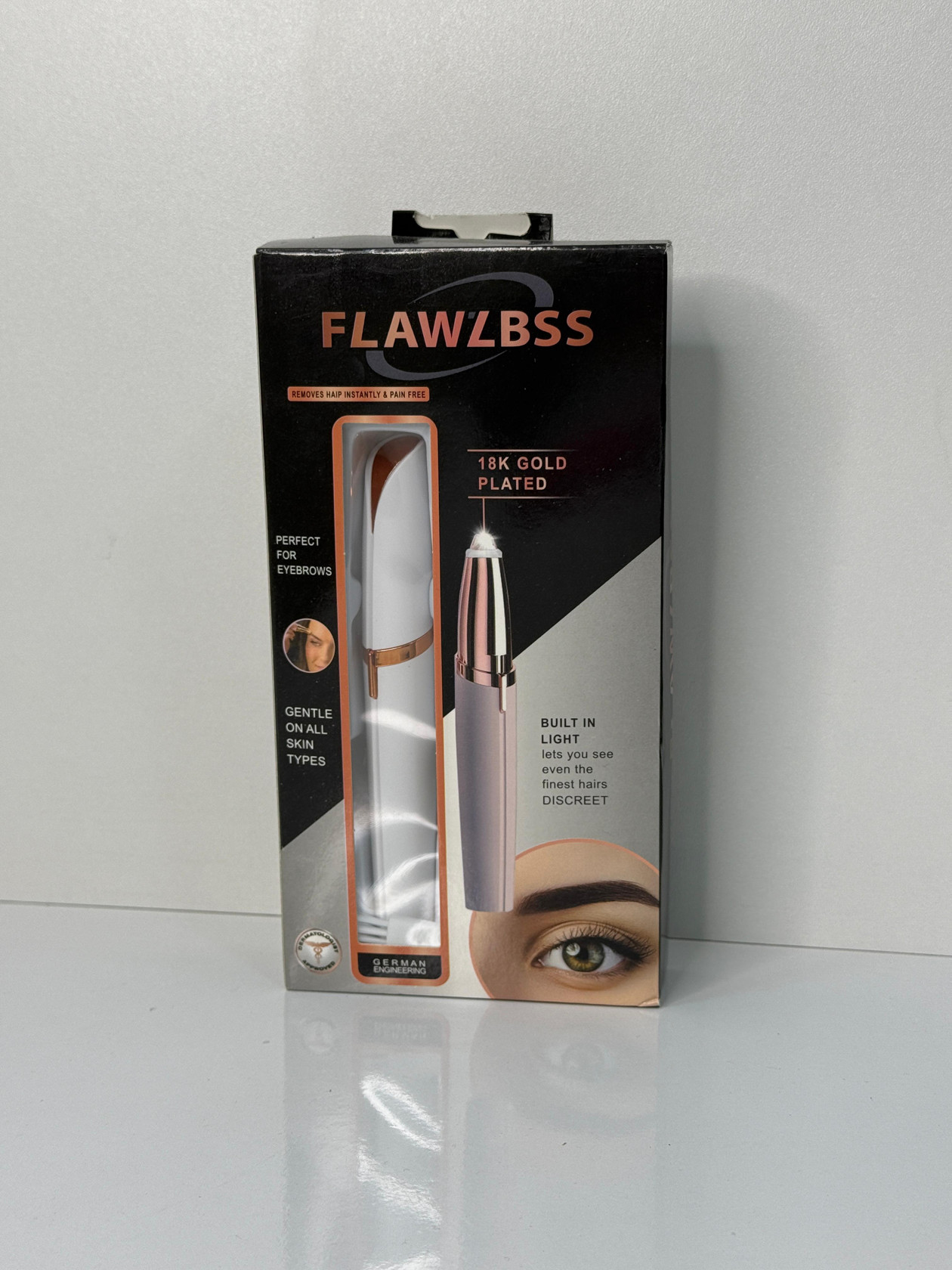 Qaş təmizləyən trimer Flawlbss White — 1