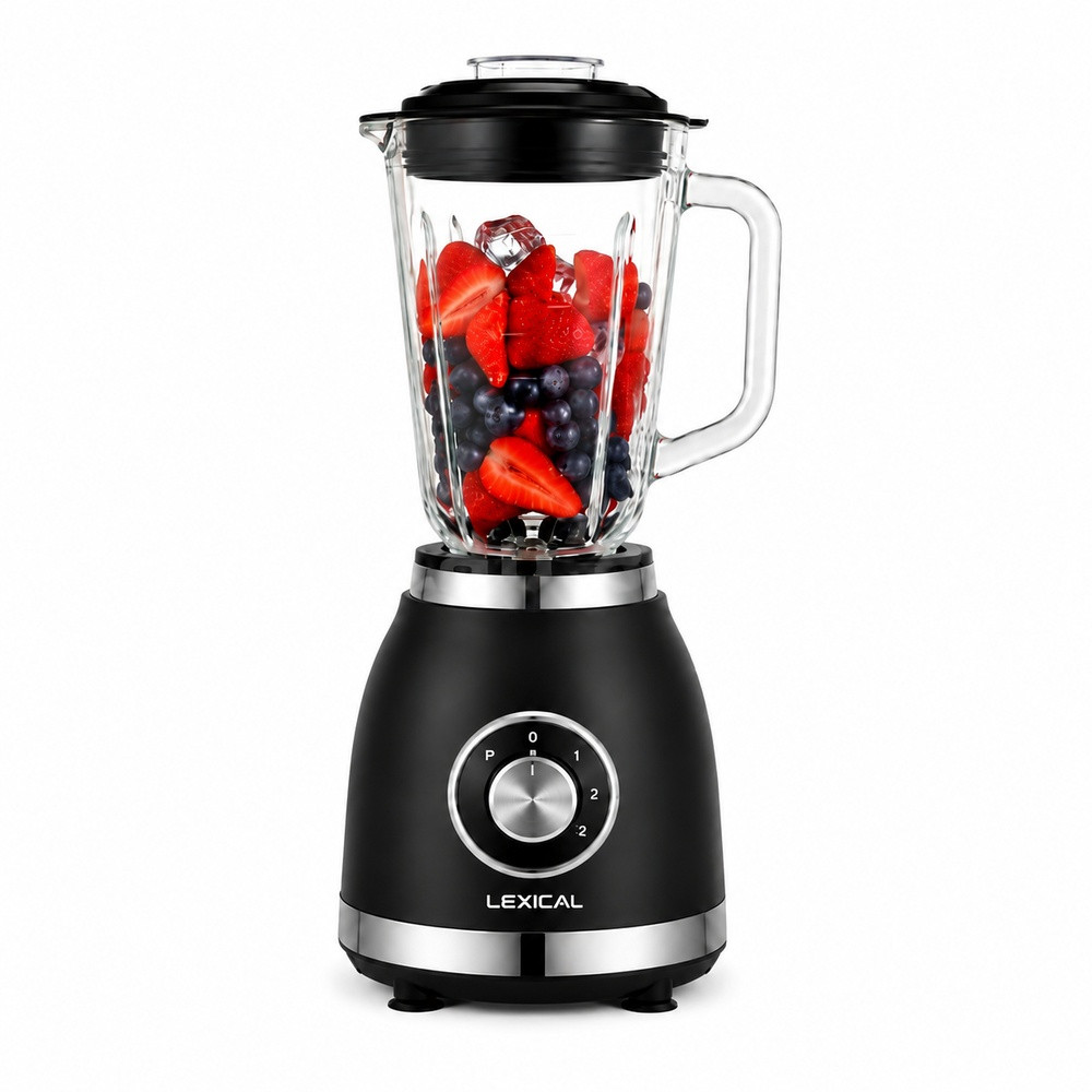 Blender Lexical LBL-1522-2, stasionar, 500 Vt, 1.6 l, qara — 1