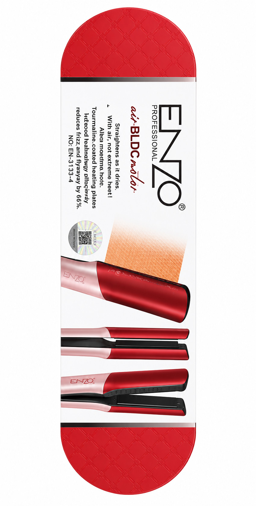 Saç üçün düzləşdirici Enzo Professional EN-3133-4 Red — 1
