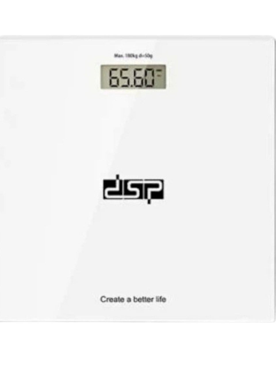 Döşəmə tərəzisi DSP KD-7044, maksimal yük: 180 kq, möhkəmləndirilmiş şüşə, LCD ekran (DespcityEc140) — 1