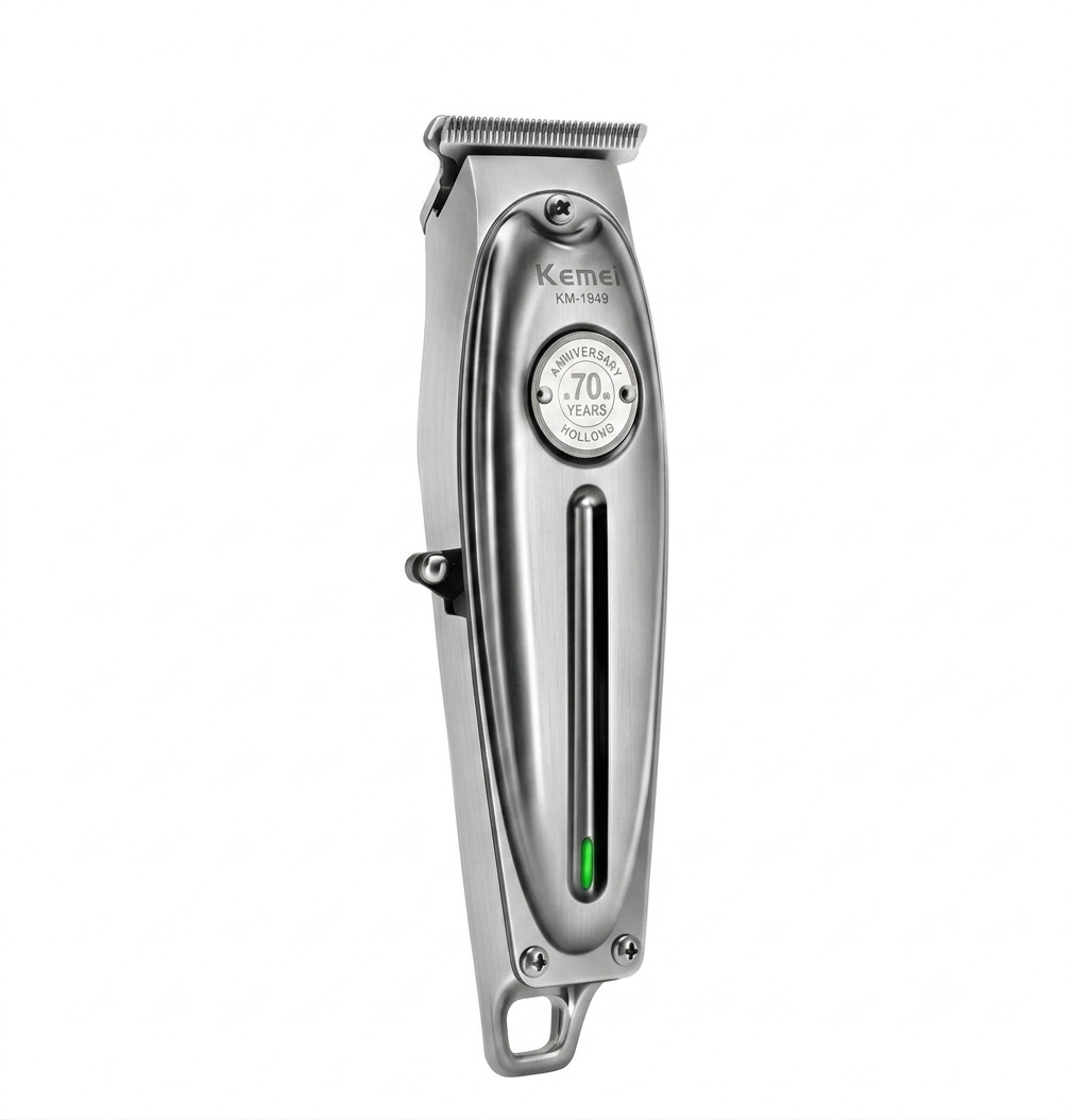 Saç kəsimi üçün universal cihaz Kemei KM-1949, Akkumulyator, USB-dən, Boz, 3 taxma — 1
