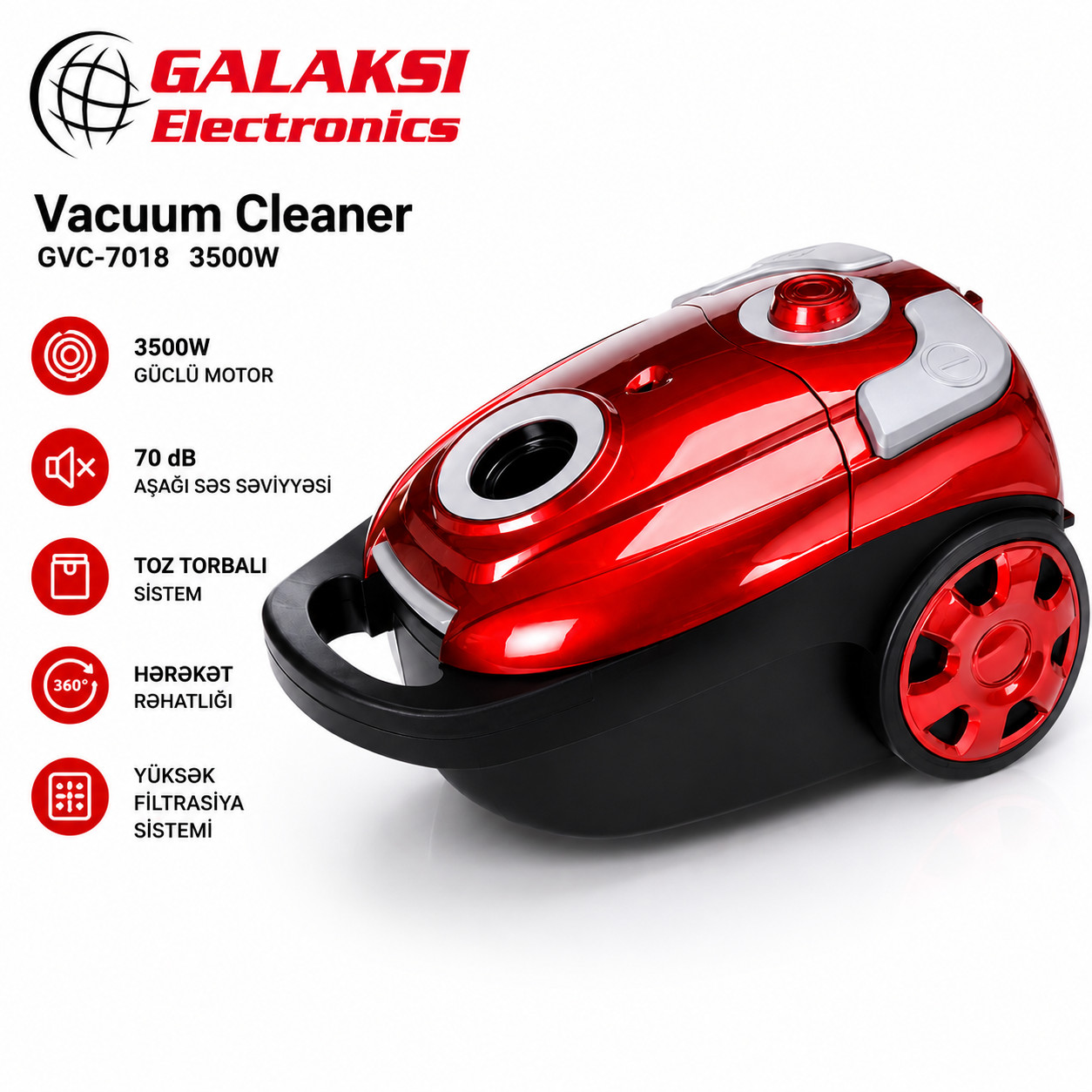 Tozsoran Galaksi GVC-7018 Red — 1