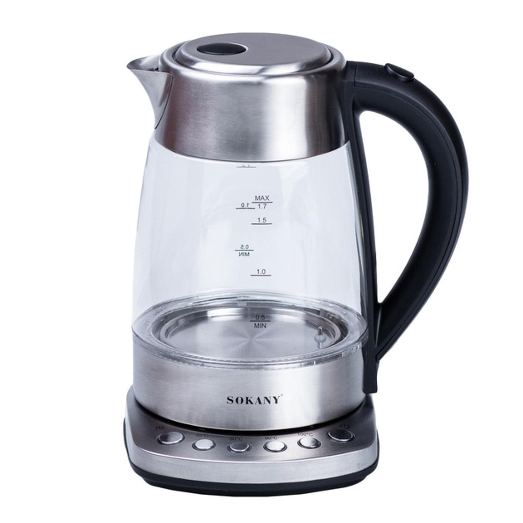 Elektrik çaydan Sokany SK-09003 Black/Silver — 1