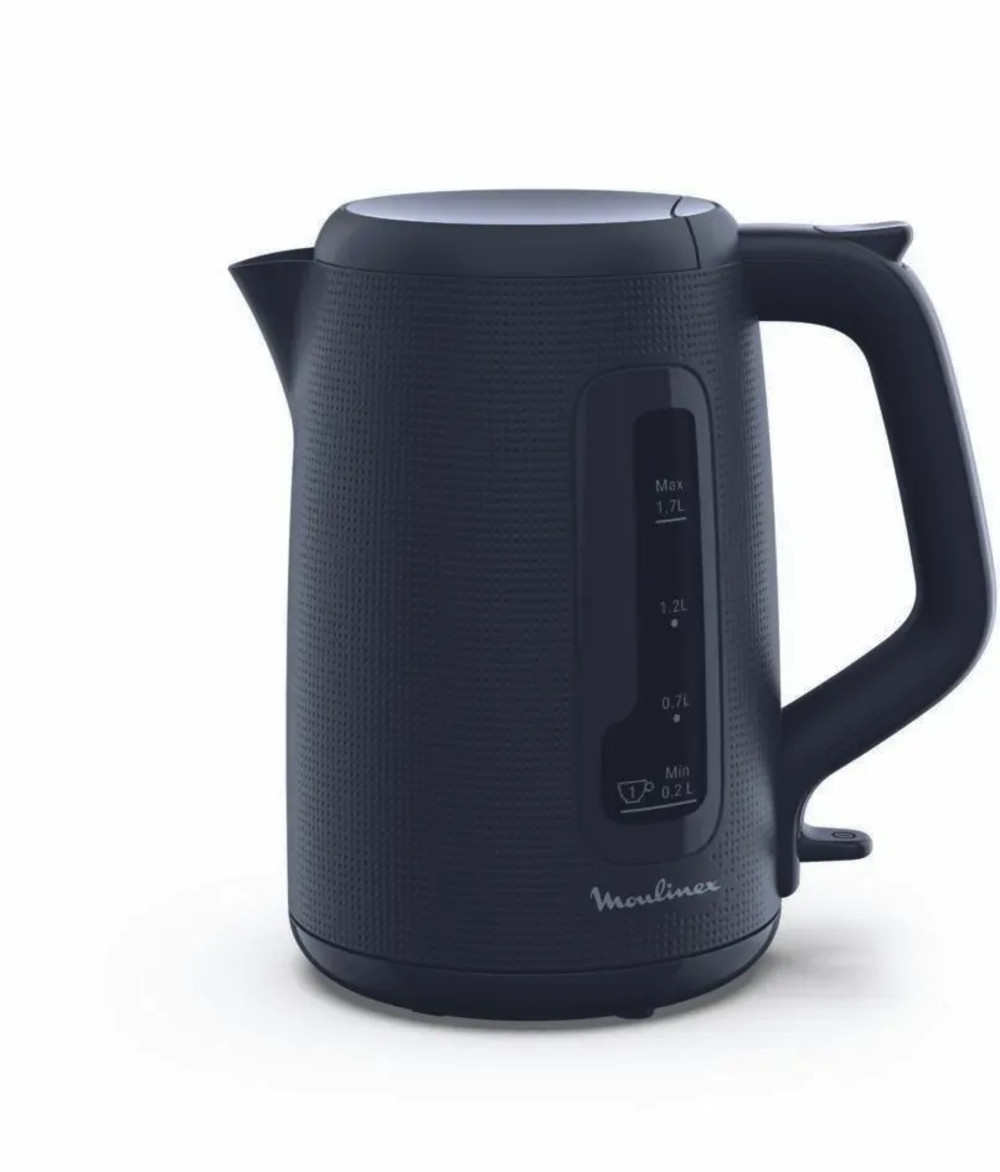 Elektrik çaydan Moulinex Morning BY2M0810, 1.7 , Qara, 2400 Vt — 1