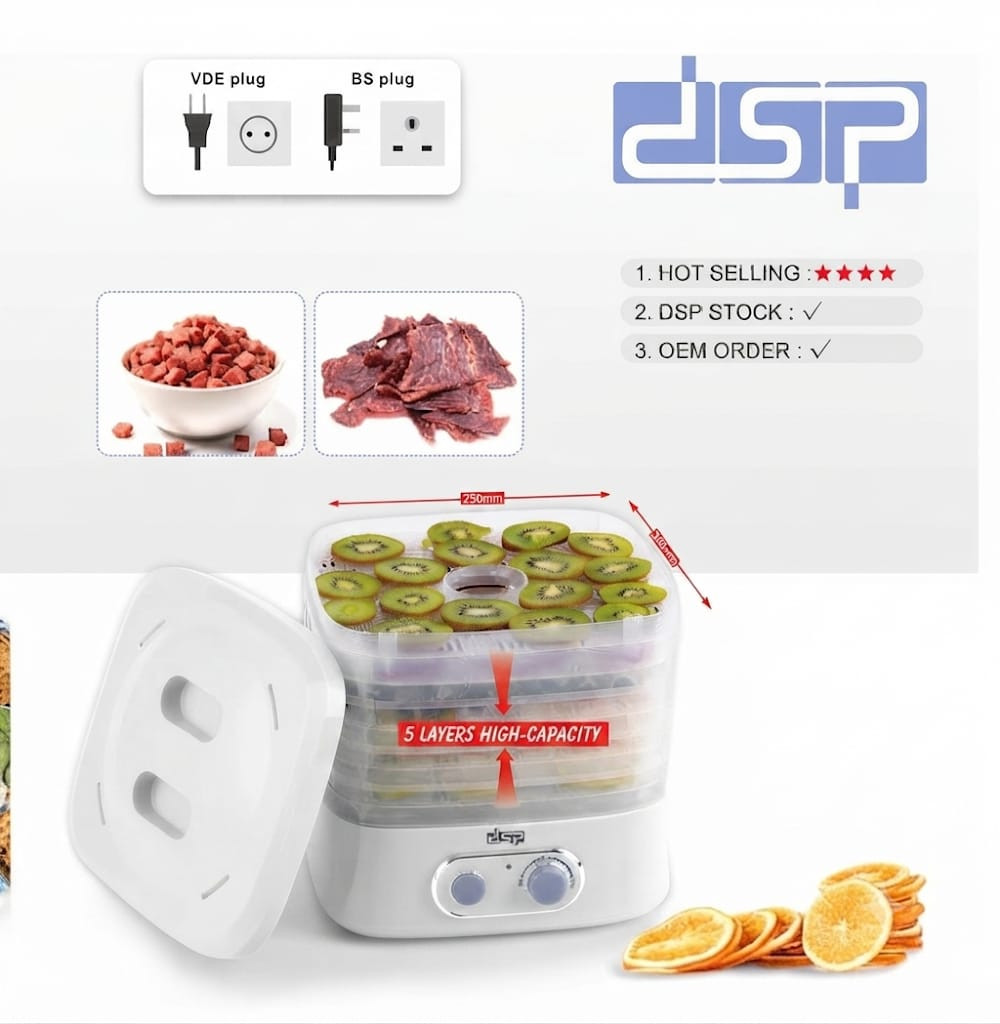 Meyvə və tərəvəz quruducusu DSP NG-774238 240 W 5 kq — 1