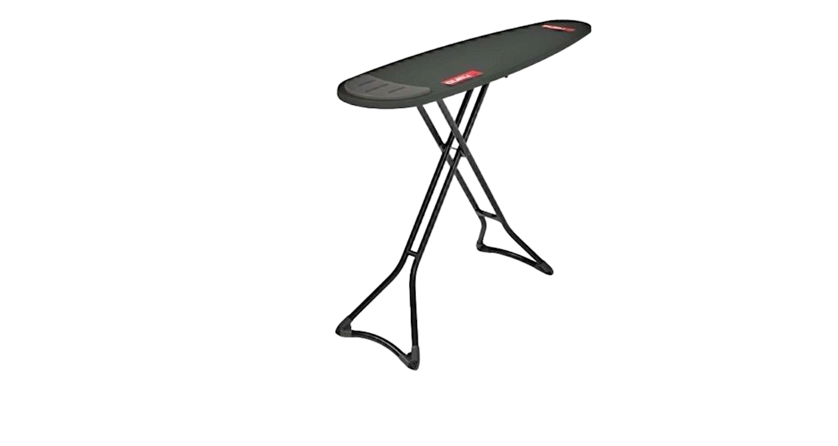 Ütü masası Perilla Nano, 140×38 sm, qara/boz — 1