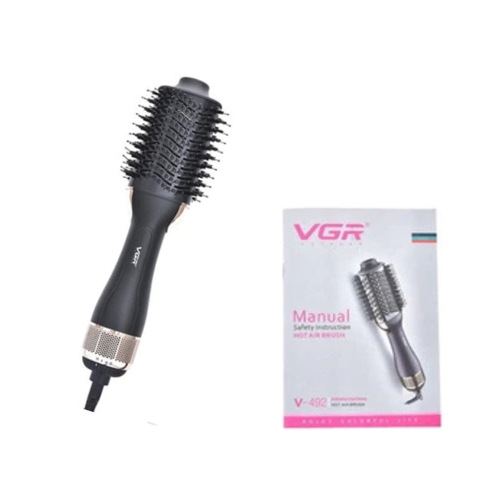 Saç üçün fen-fırça VGR V-492 Keramika örtük 1000 W 3 temperatur rejimi — 1