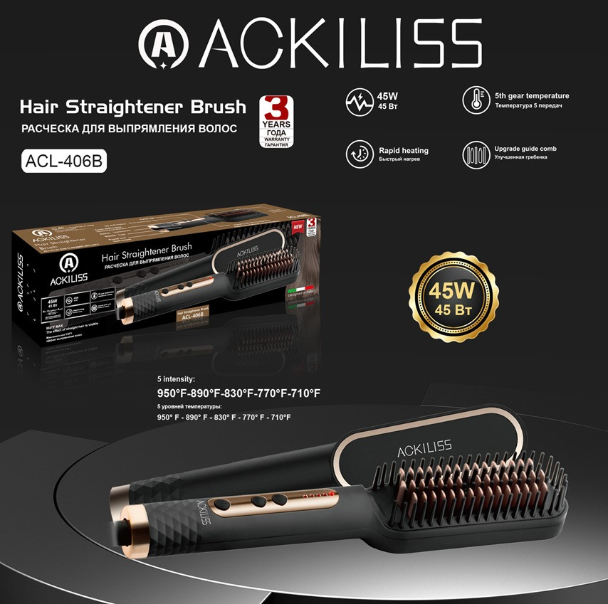 Saç üçün düzləşdirici Ackiliss ACL-406B — 1