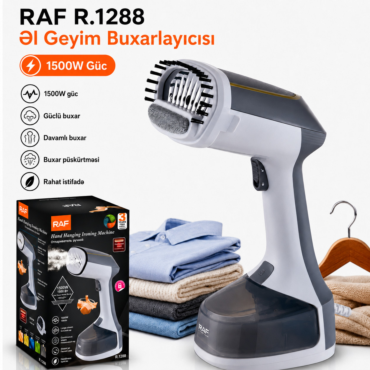 Əl buxarlayıcısı RAF R.1288 1500 Vt — 1