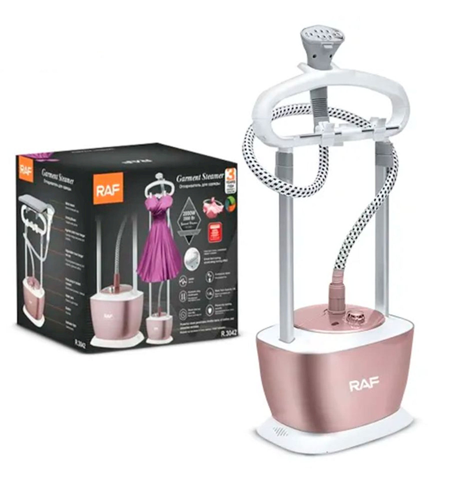 Vertikal buxarlayıcı RAF R.3042P Pink — 1