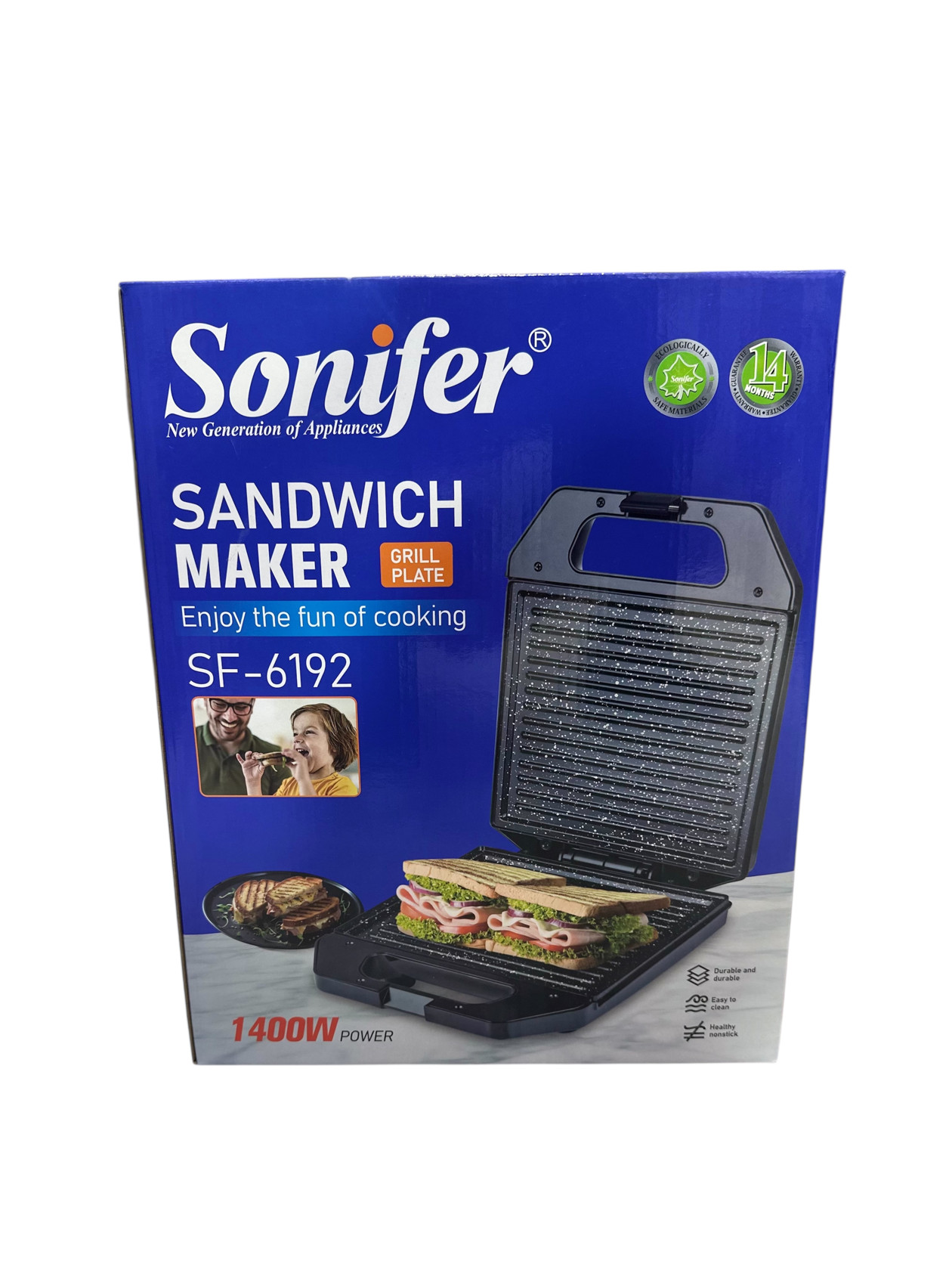 Sendviç cihazi Sonifer SF-6192 Black — 1