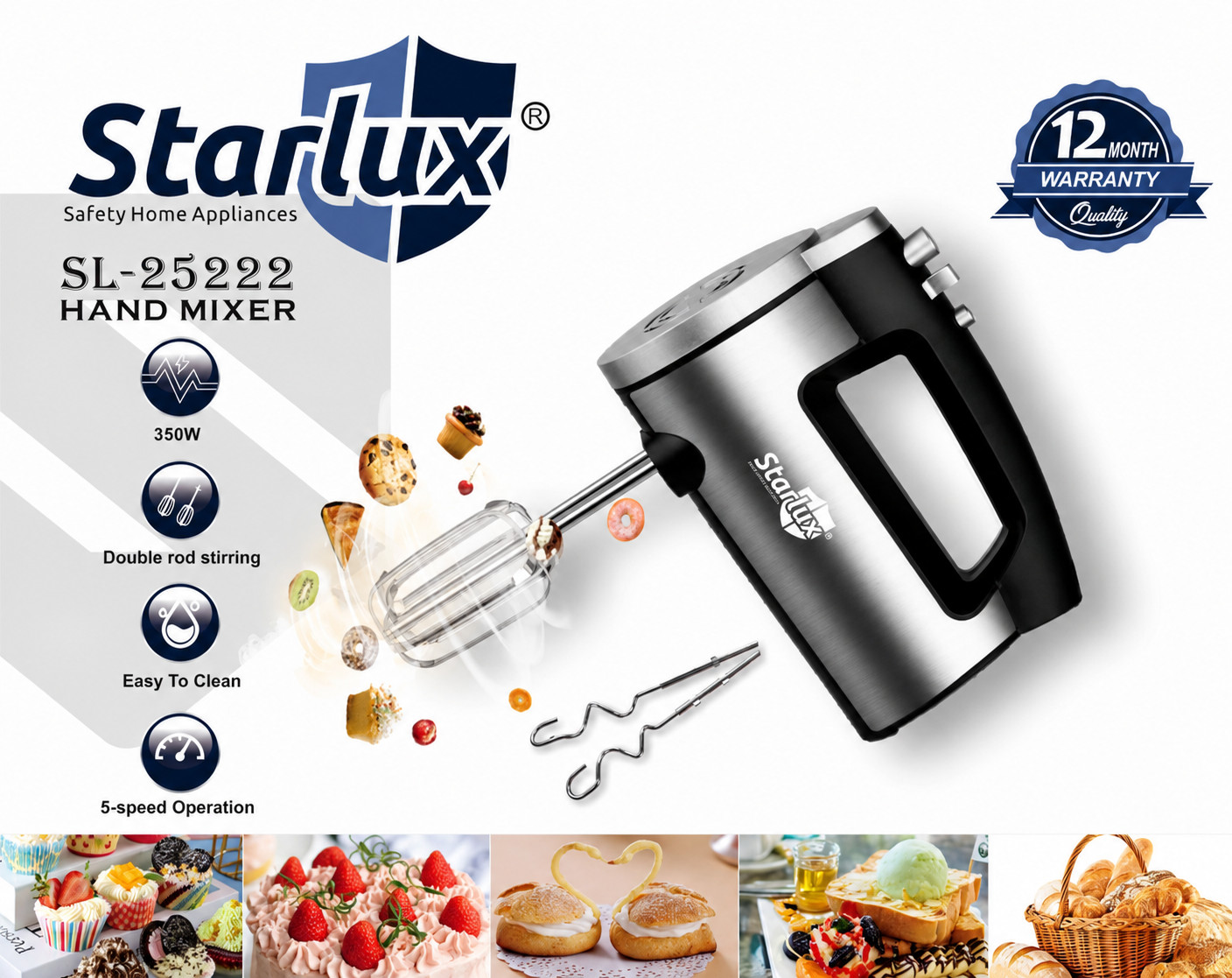 Mikser Starlux SL-25222 Əl — 1