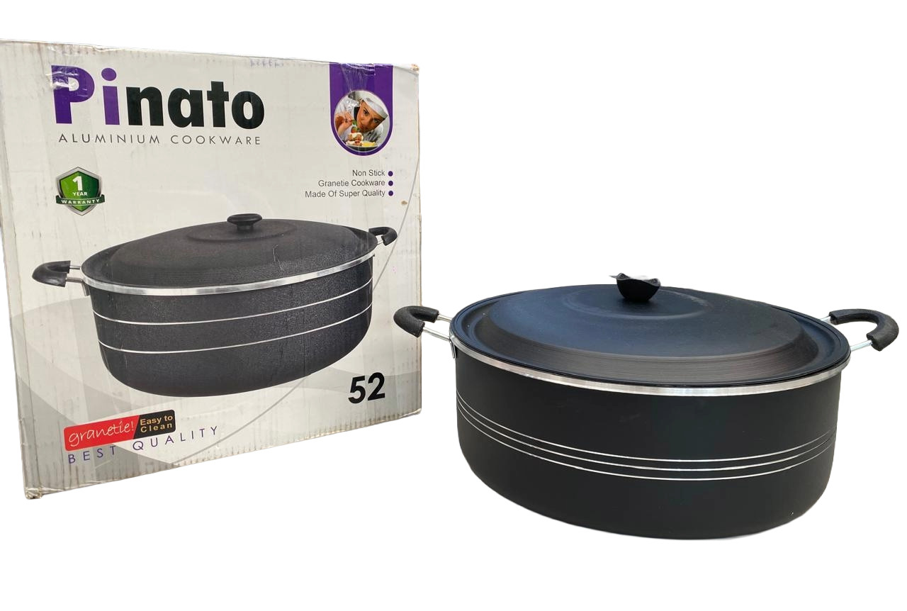 Qazan Pinato 2717, qranit, qara, 52 sm, 30000 ml — 1