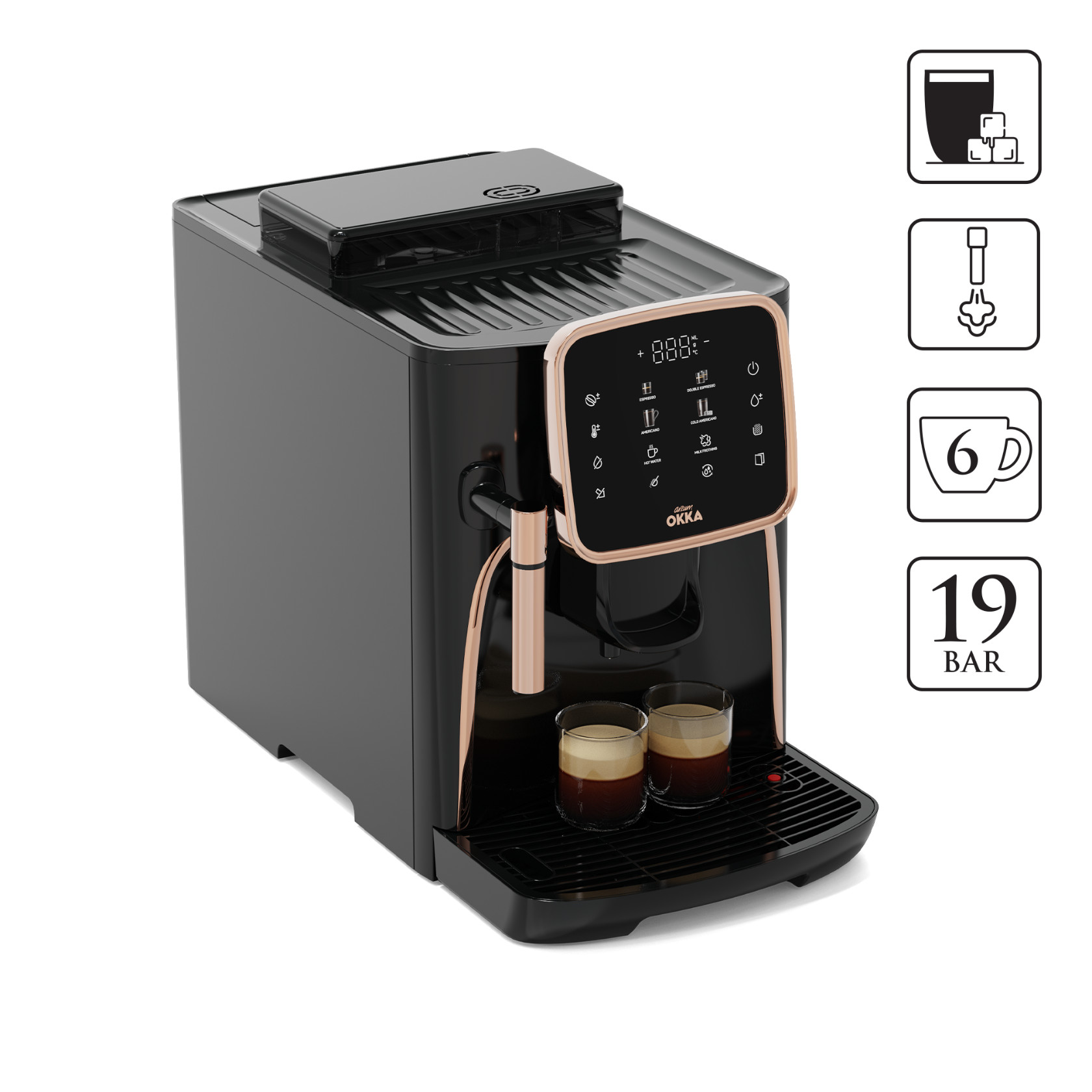 Qəhvə maşını Arzum OKKA Espresso Pro Tam Avtomatik Espresso Makinesi OK0030-0400 — 1