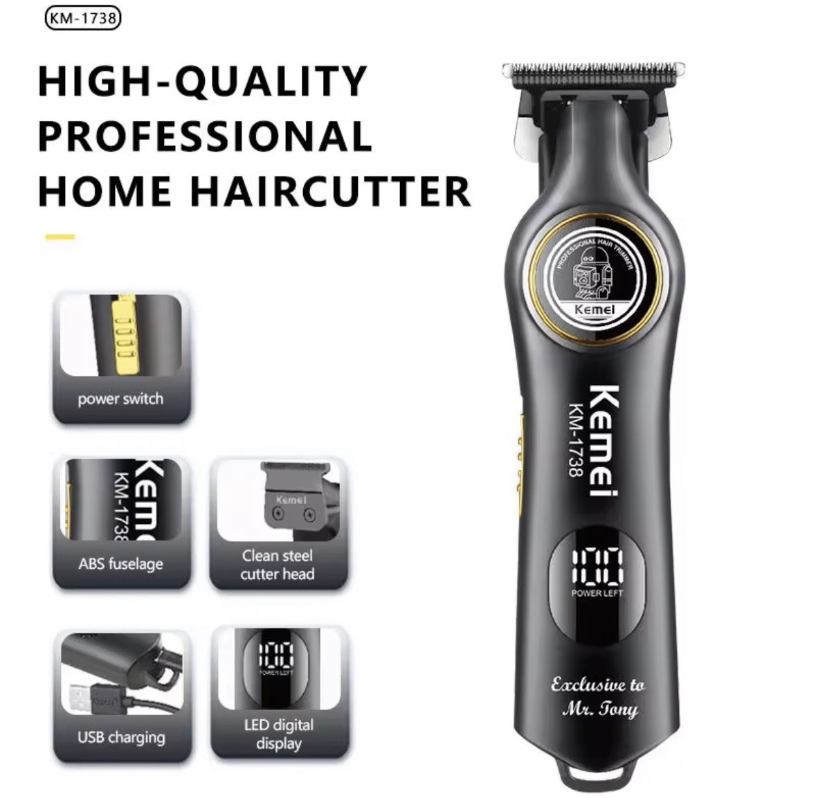 Universal trimmer Kemei KM-1738 — 1