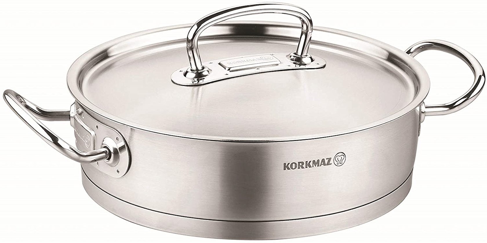Tava Korkmaz Proline Sautepan A1172 24x7sm/3.1lt., Material: paslanmayan polad — 1