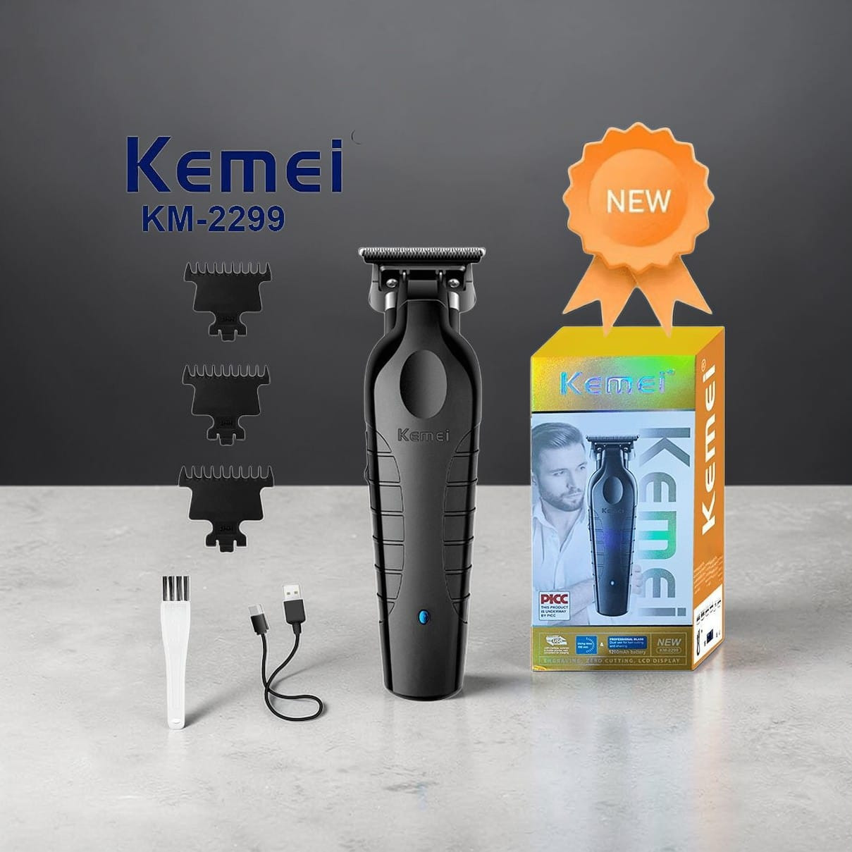 Saç kəsimi üçün çıxarıla bilən taxma Kemei KM-2299 — 1