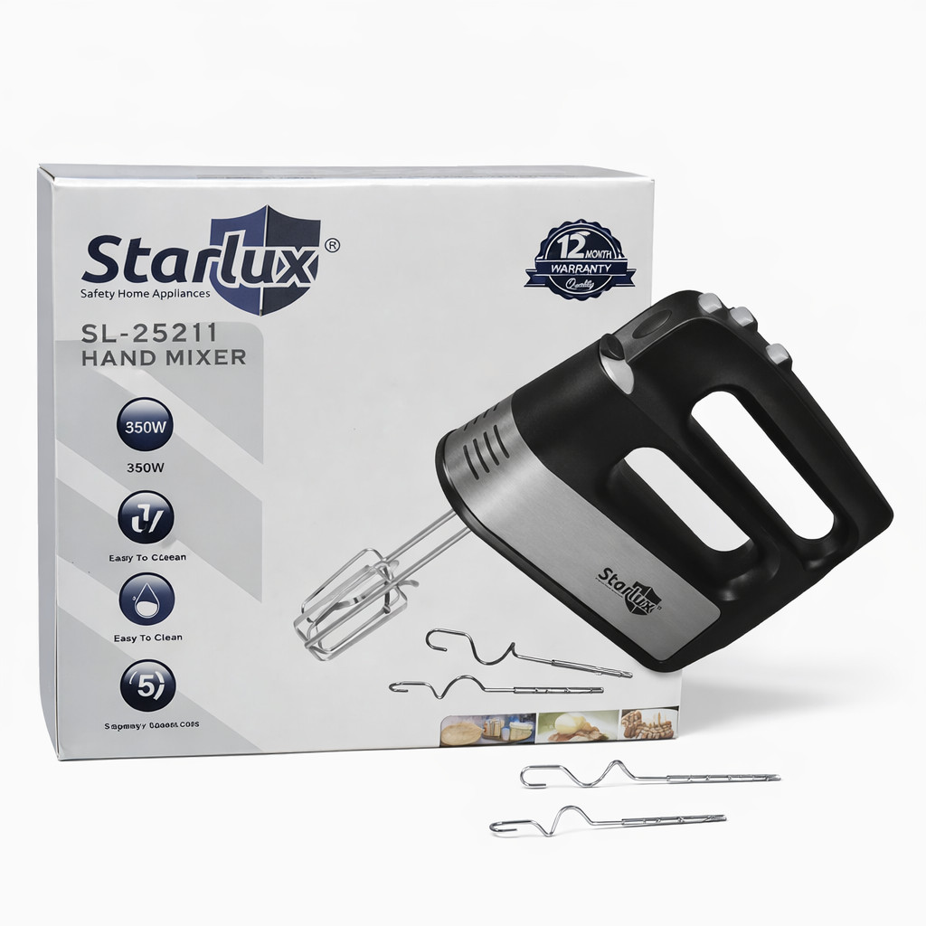 Əl mikseri Starlux SL-25211 Black/Silver — 1
