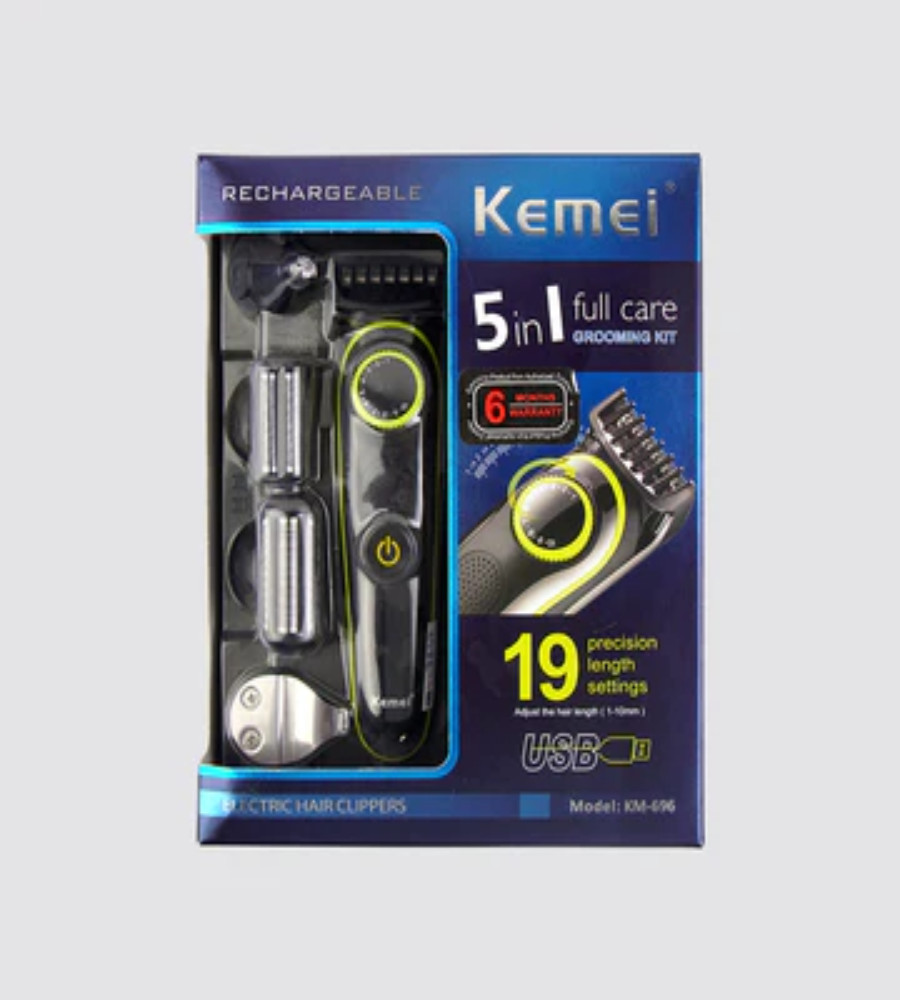 Saç kəsimi üçün cihaz Kemei KM-696, qara — 1