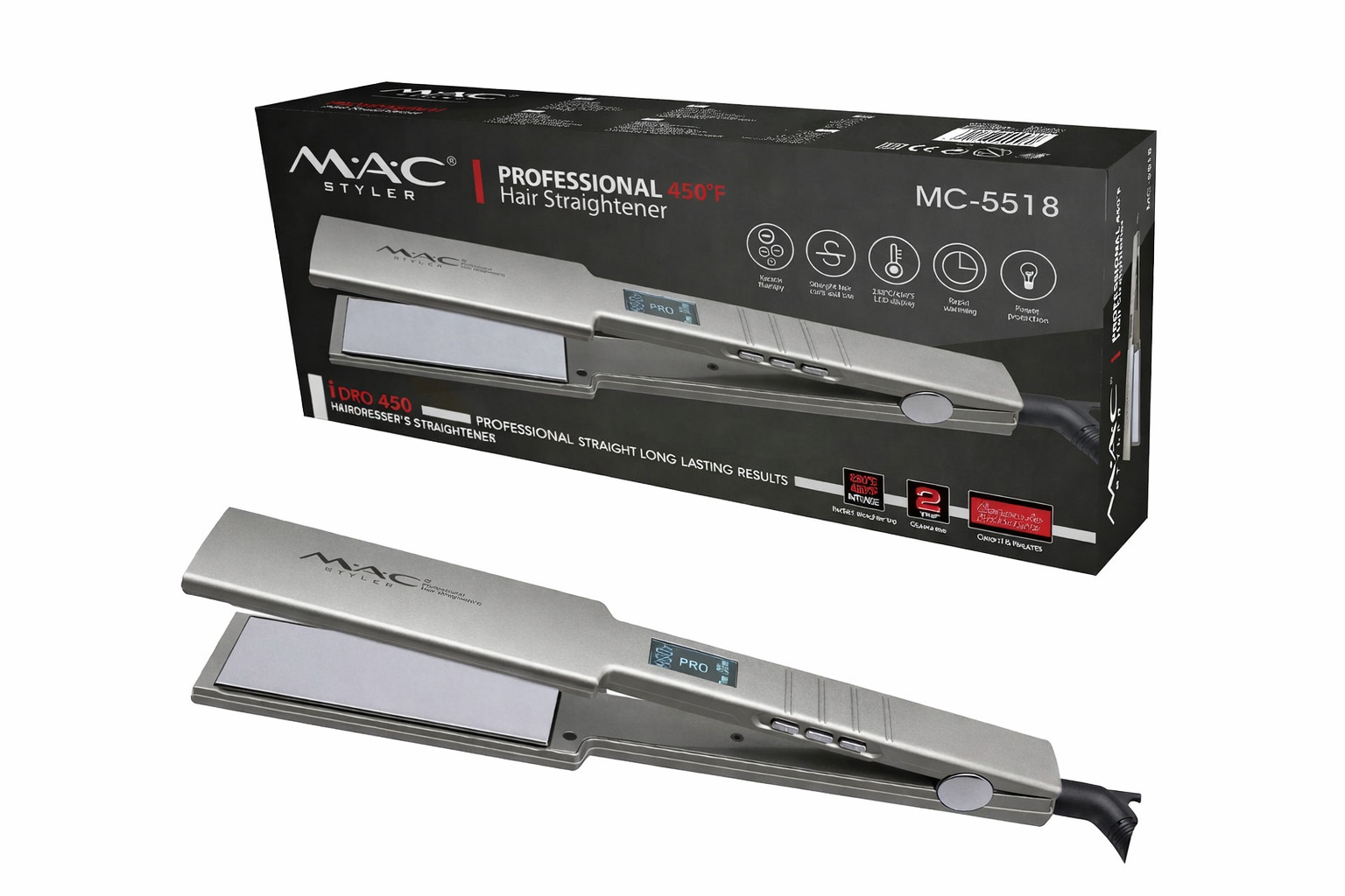 Saç üçün düzləşdirici MAC MC-5518 — 1