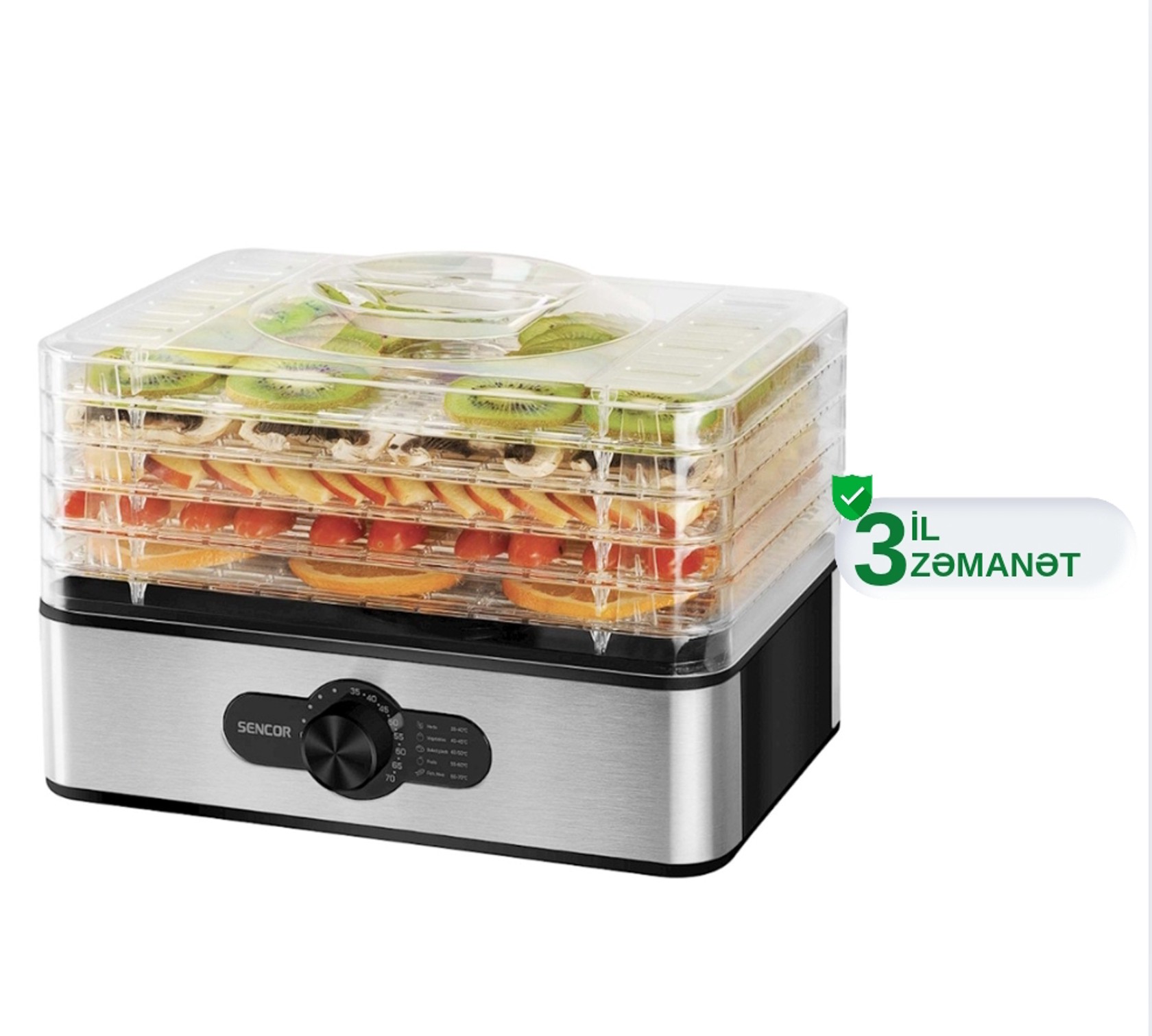 Meyvə və tərəvəz üçün quruducu Sencor SFD 950SS (8590669320981) — 1