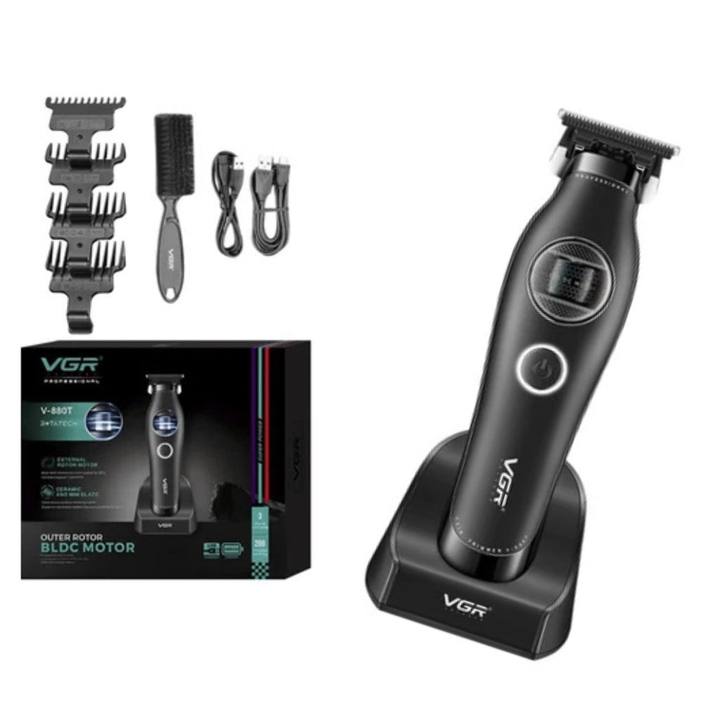 Universal trimmer VGR V-880T Black 2500 mAh LED ekranlı — 1