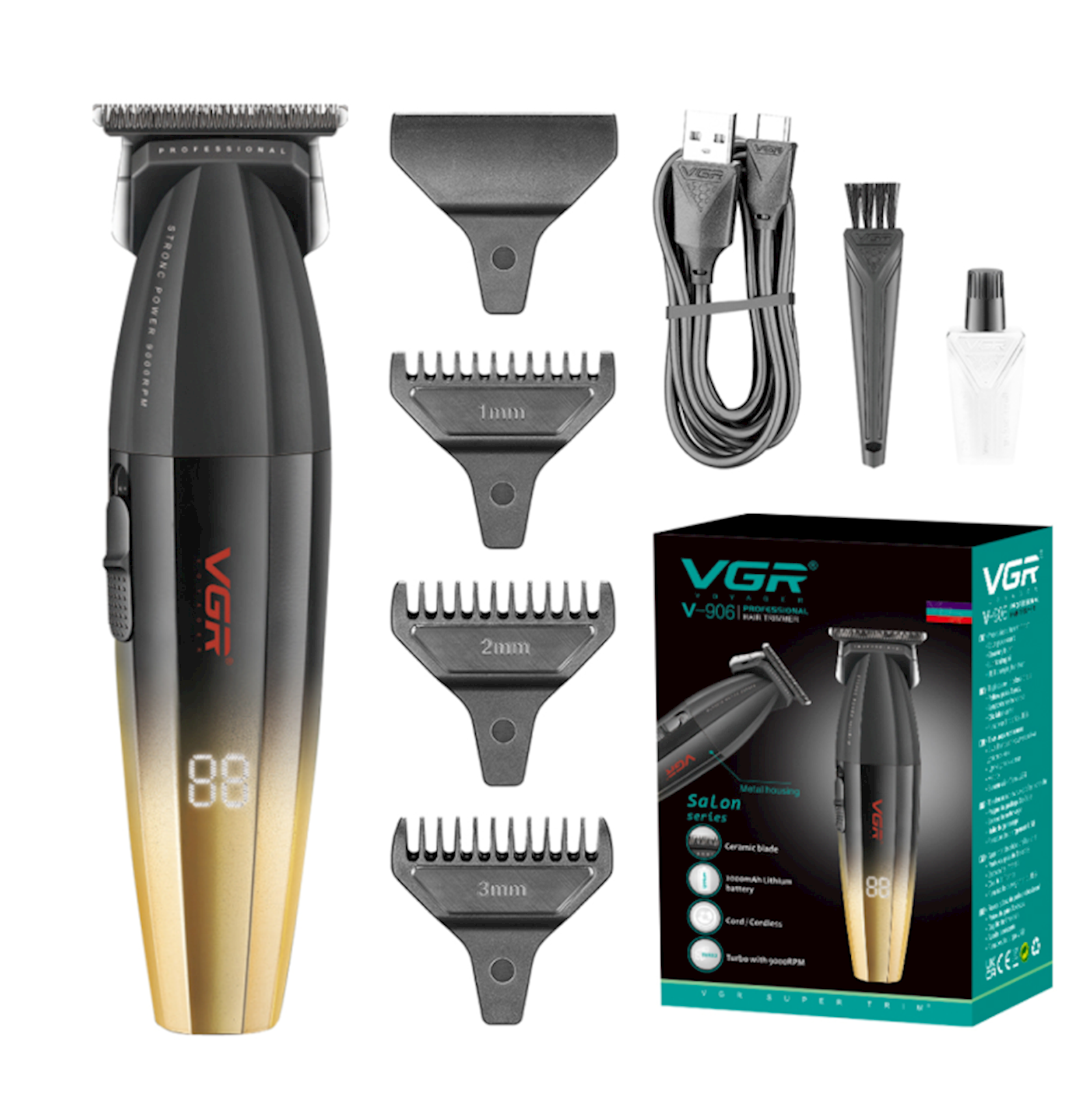 Trimmer VGR V-906 Black/Gold — 1