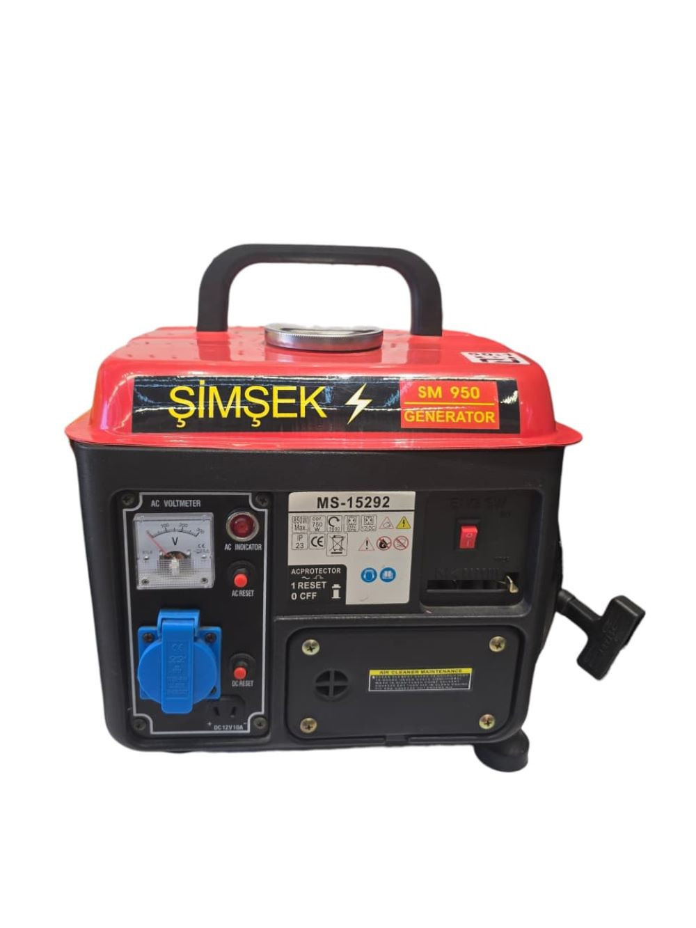 Benzin generatoru Şimşek SM-950 1.2KW — 1