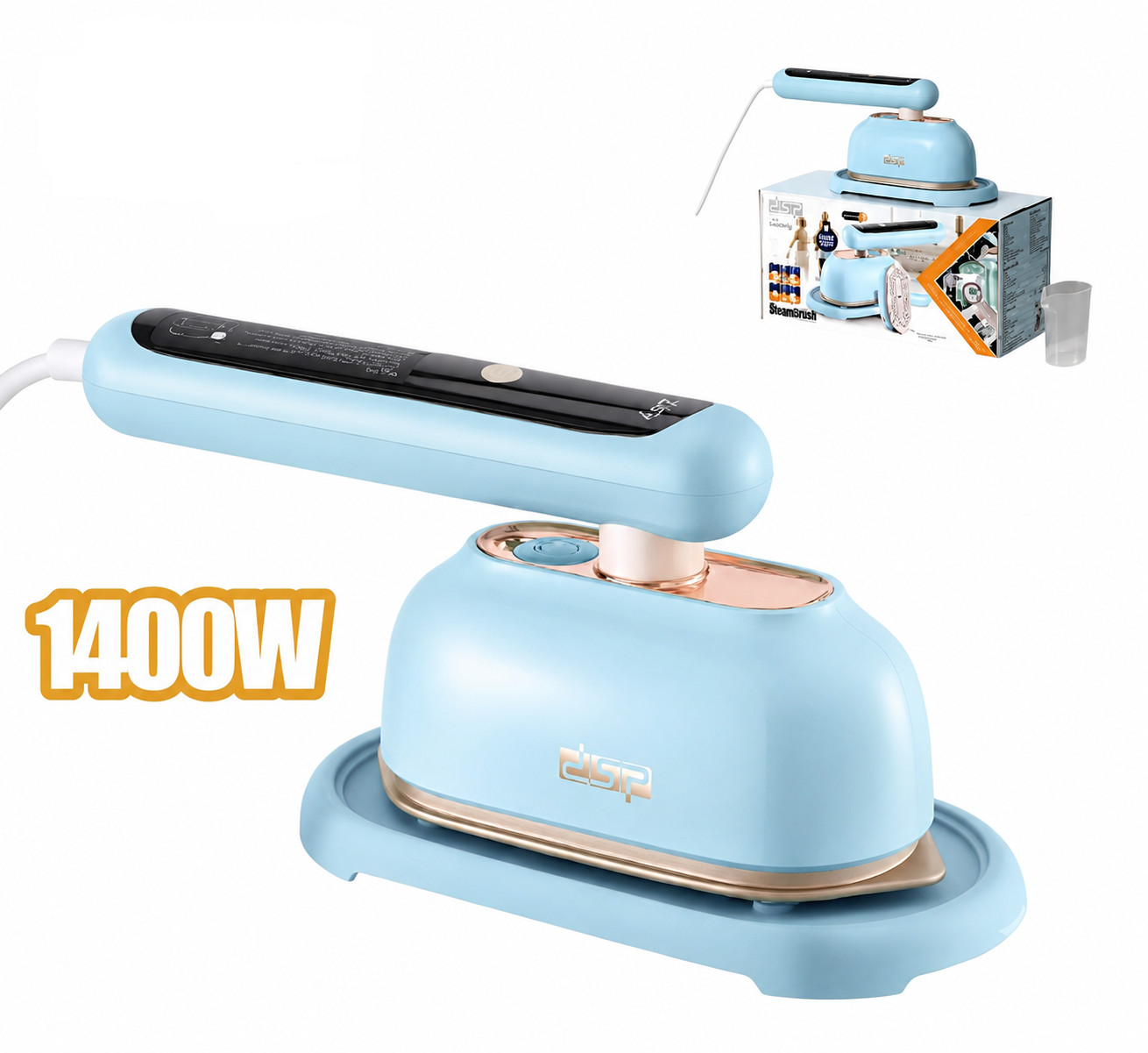 Ütü DSP KD1369 keramika 1400 W açıq mavi — 1