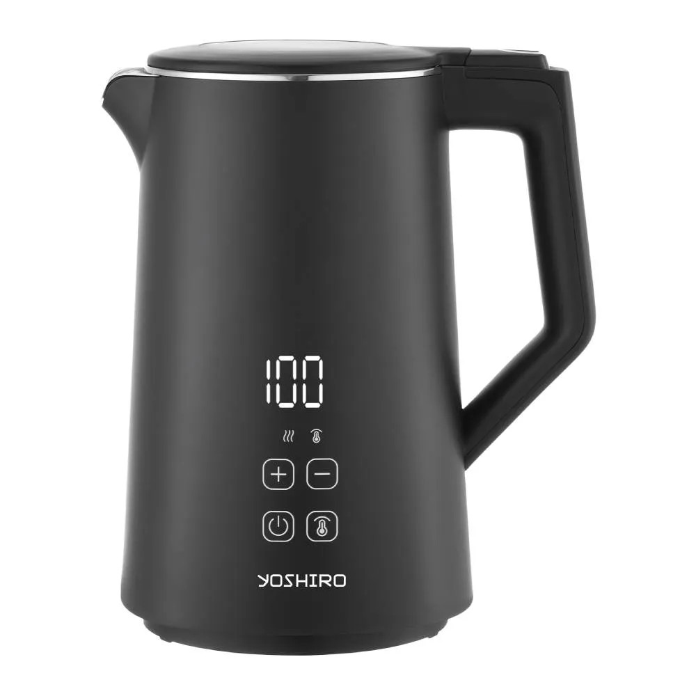 Elektrik çaydanı Yoshiro, YEK-MD268FB 225017, 1.7 l, 2200 Vt, qara — 1