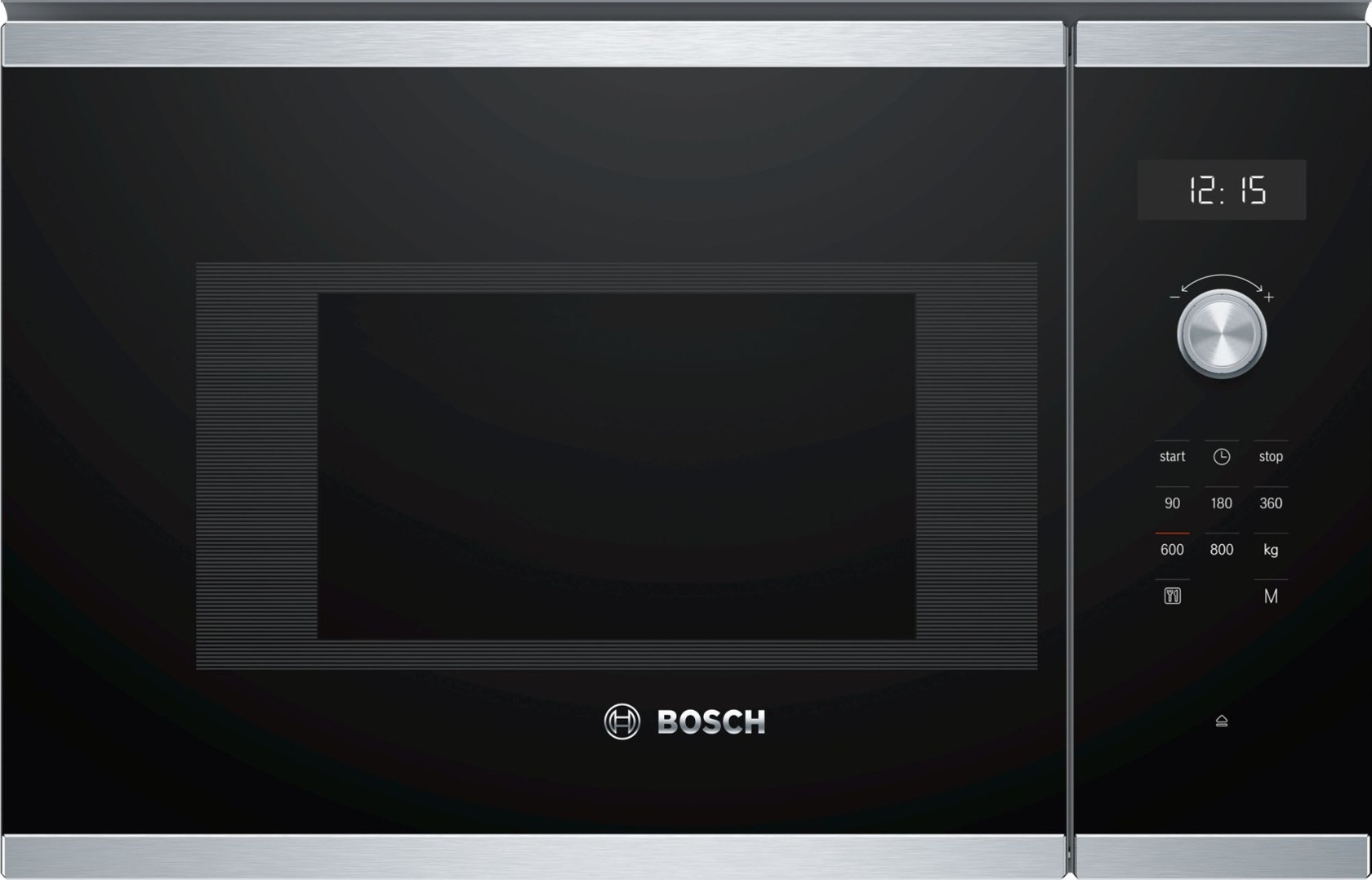 Quraşdırılan mikrodalğalı soba Bosch BFL524MS0, 20 l, 800 Vt, Qara — 1