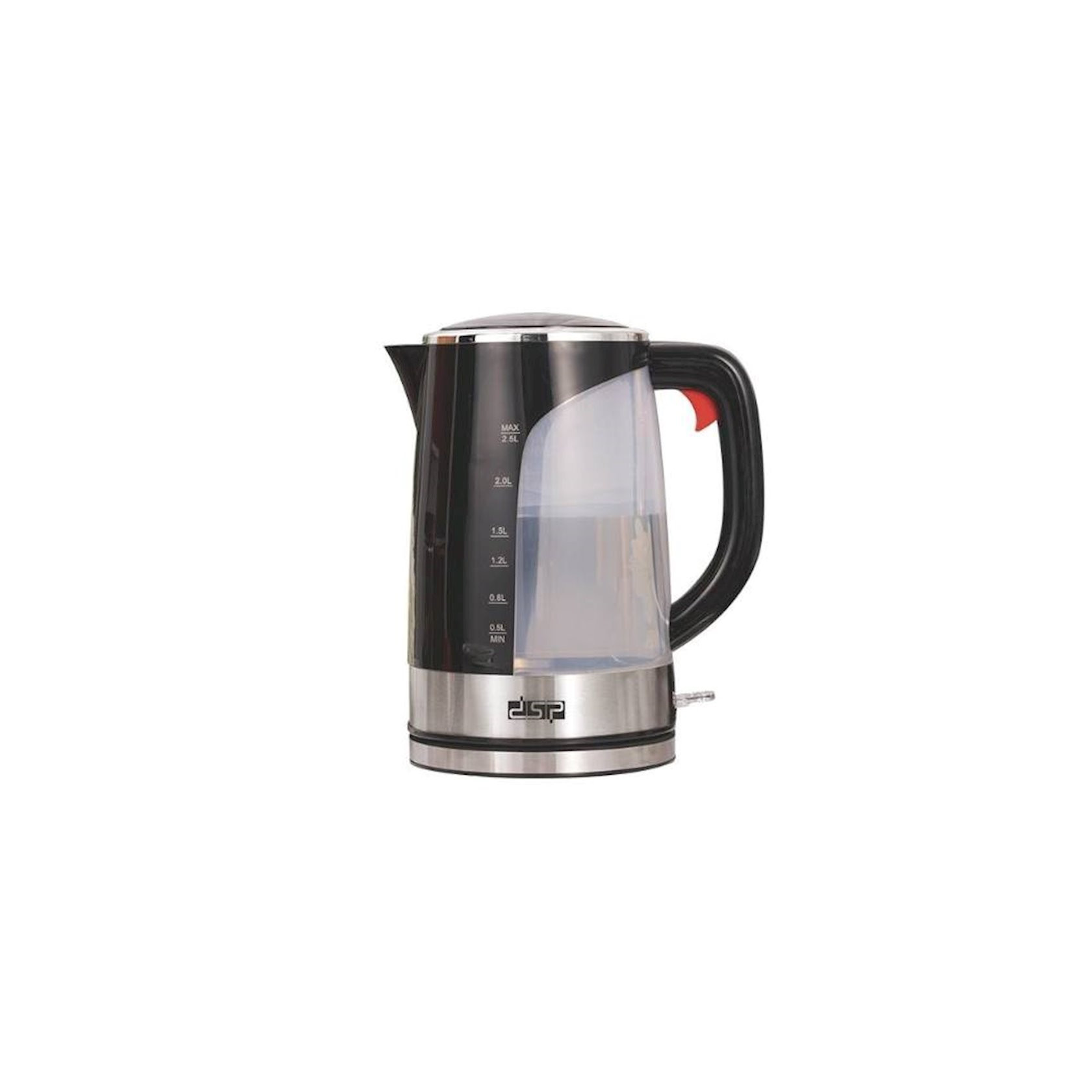 Elektrik çaydan DSP KK-1154, 2.5 L, qara, 2200 Vt — 1