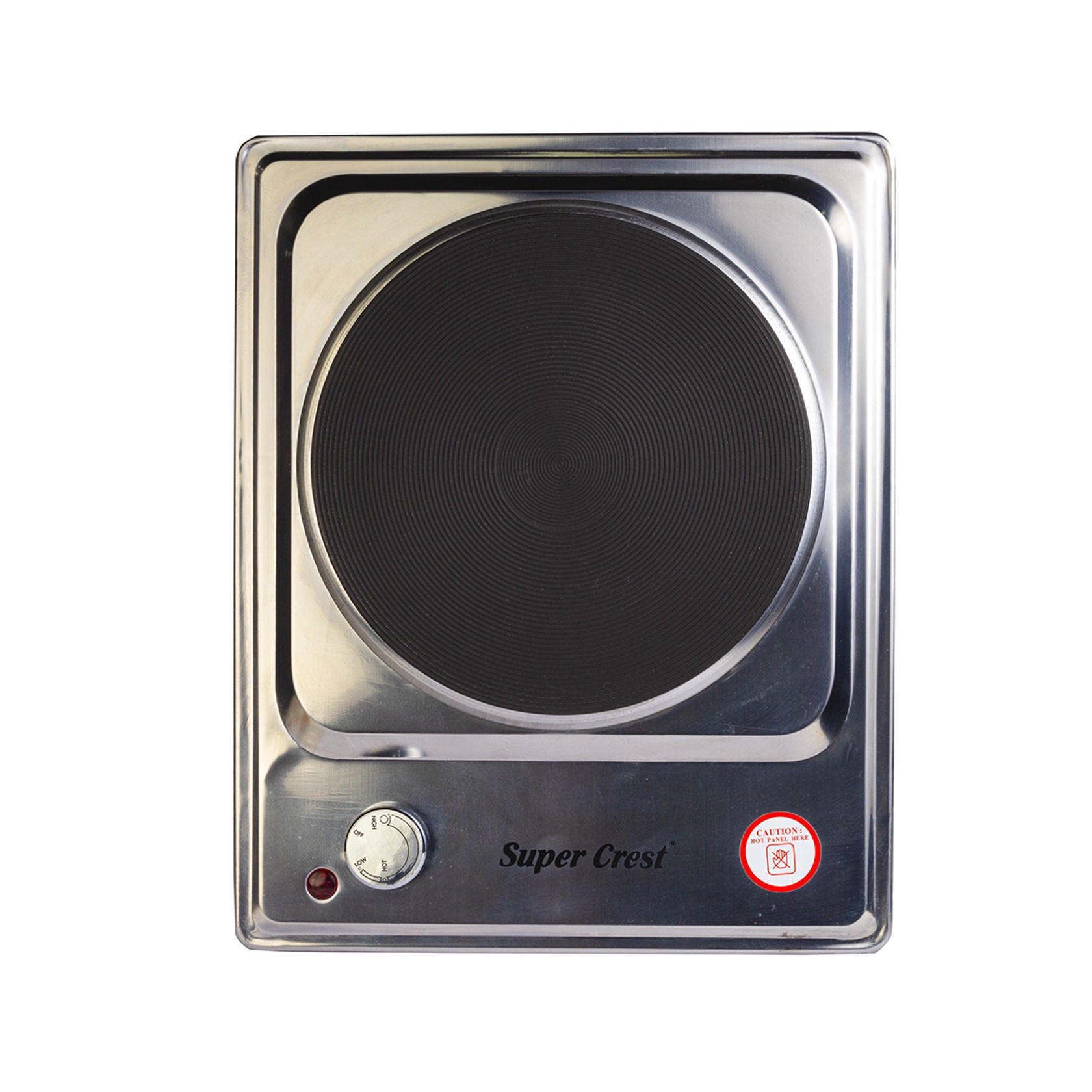 Masaüstü elektrik plitəsi DSP Super Crest SCT-9040 1 gözlü 1500 W çuqun/paslanmayan polad — 1