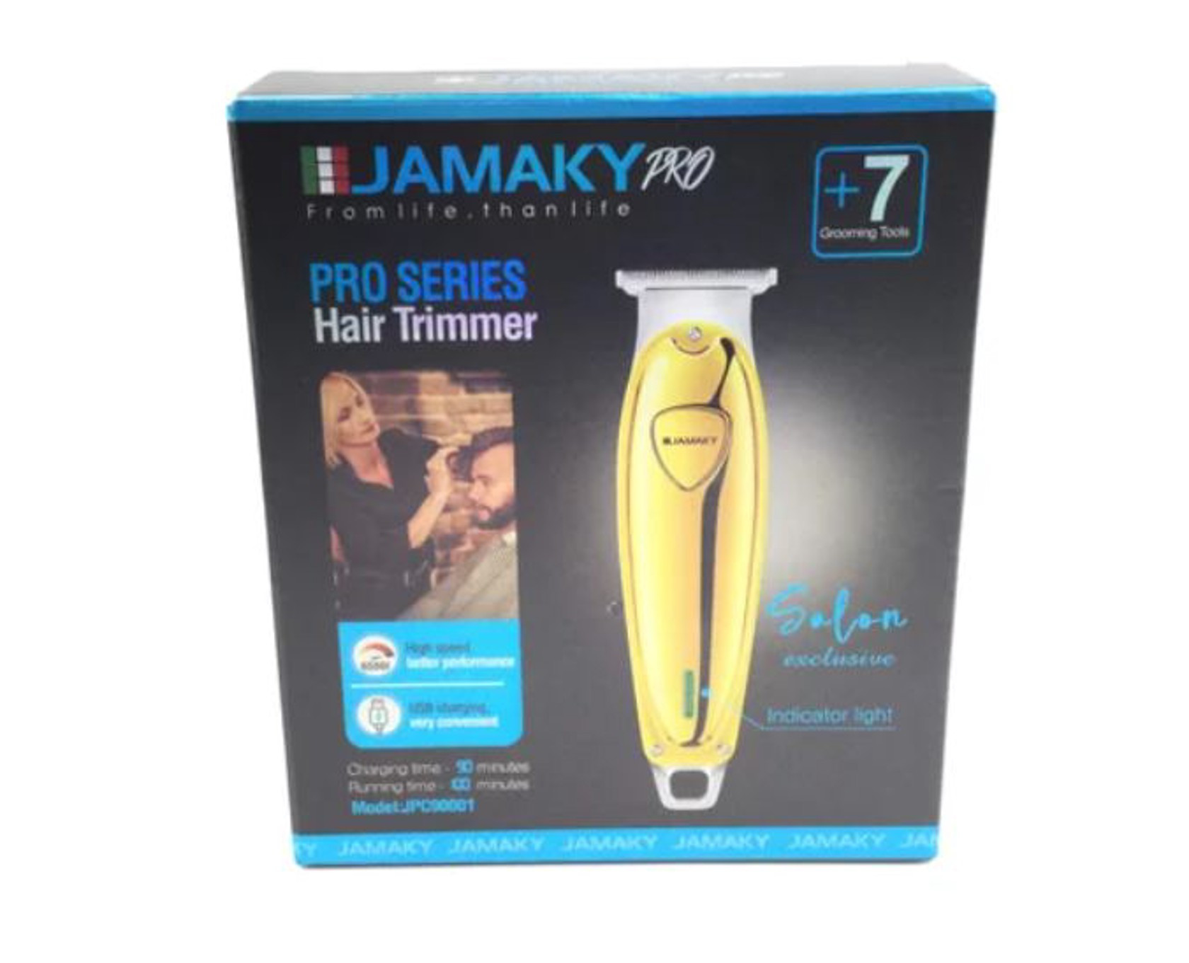 Saç kəsimi üçün cihaz Jamaky JPC90001, qızılı, 3 taxma — 1